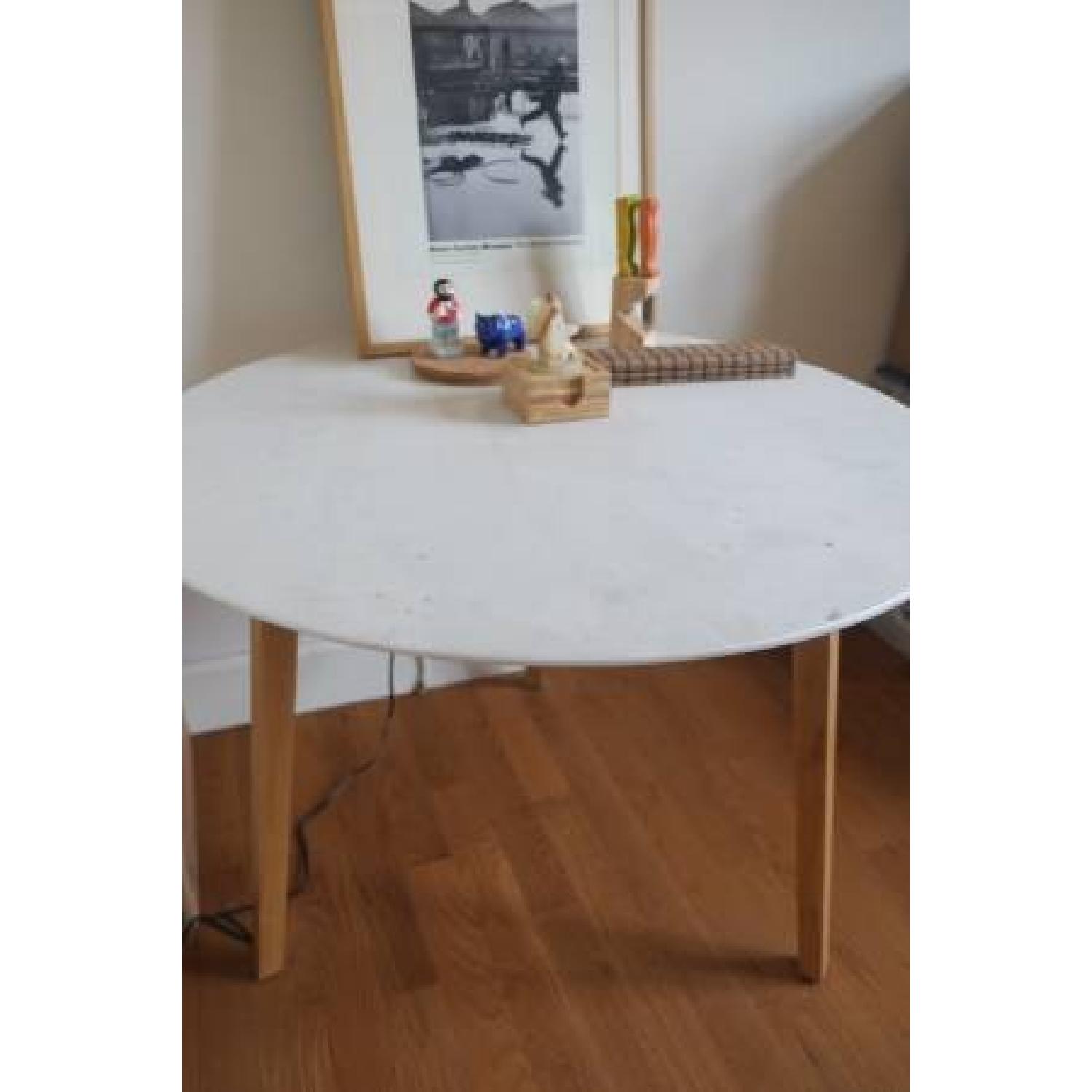 CB2 Quarry Granite Top Dining Table - image-3