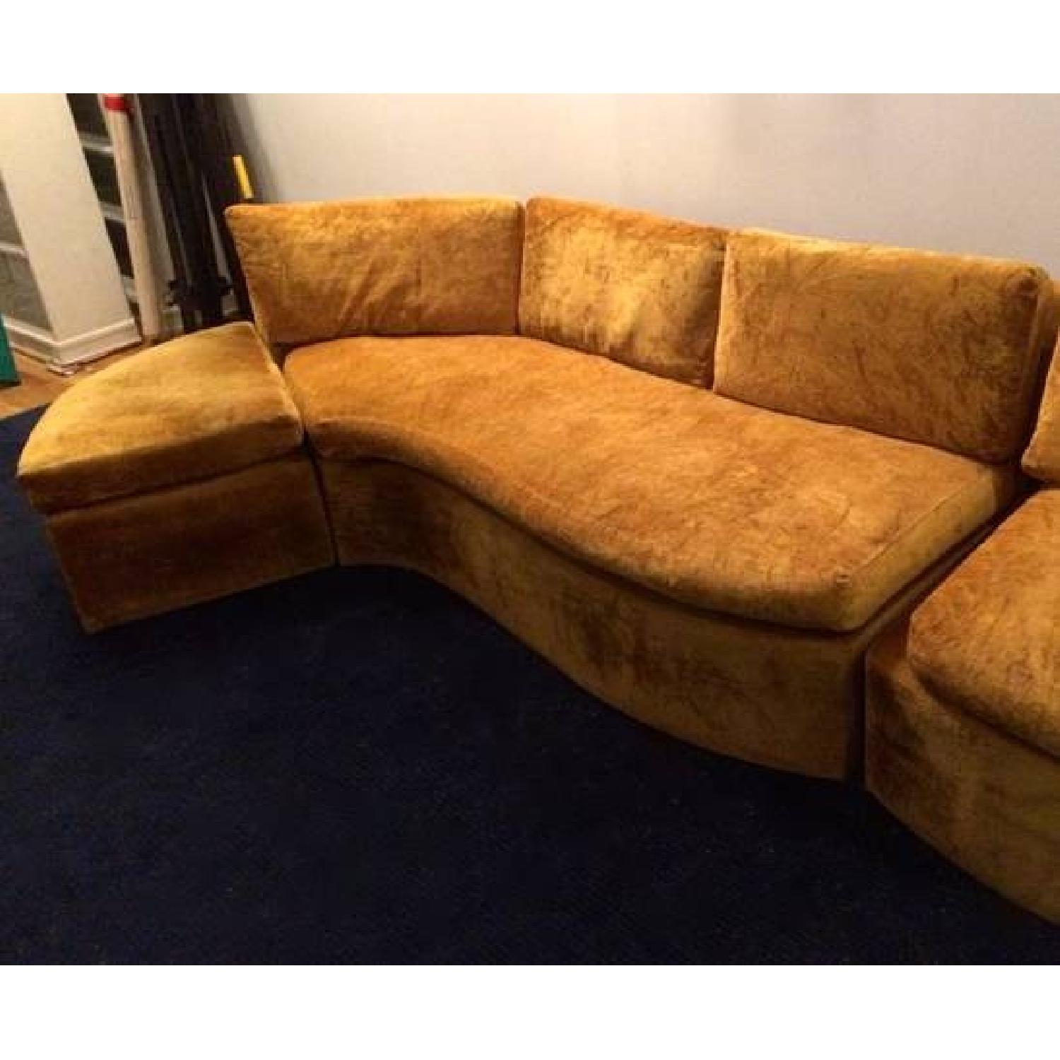 Vintage Velvet Sofa AptDeco