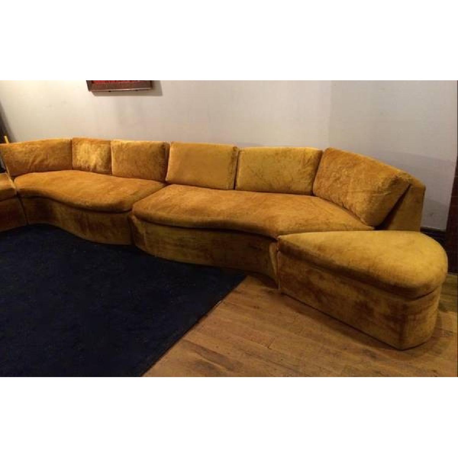 Vintage Velvet Sofa - image-2