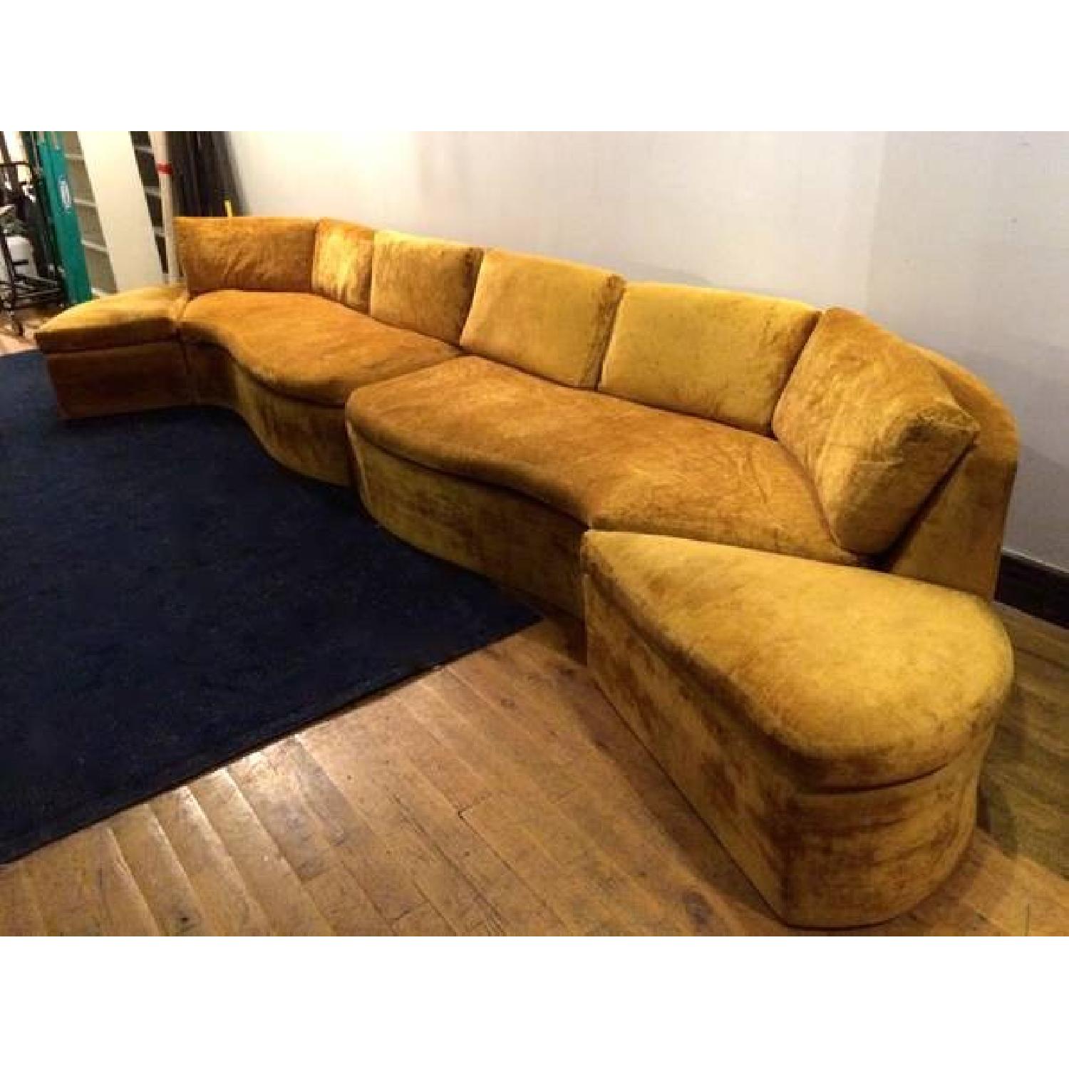 Vintage Velvet Sofa - image-3