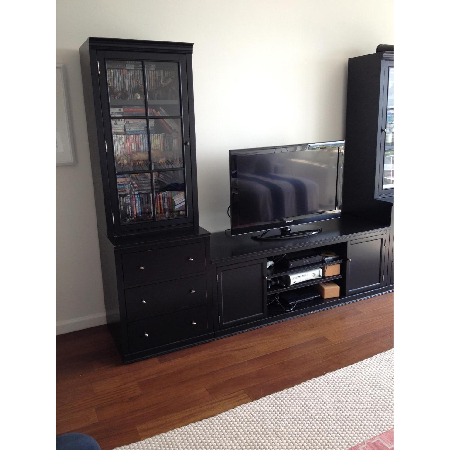 Pottery Barn Logan Media Suite With Towers - image-2