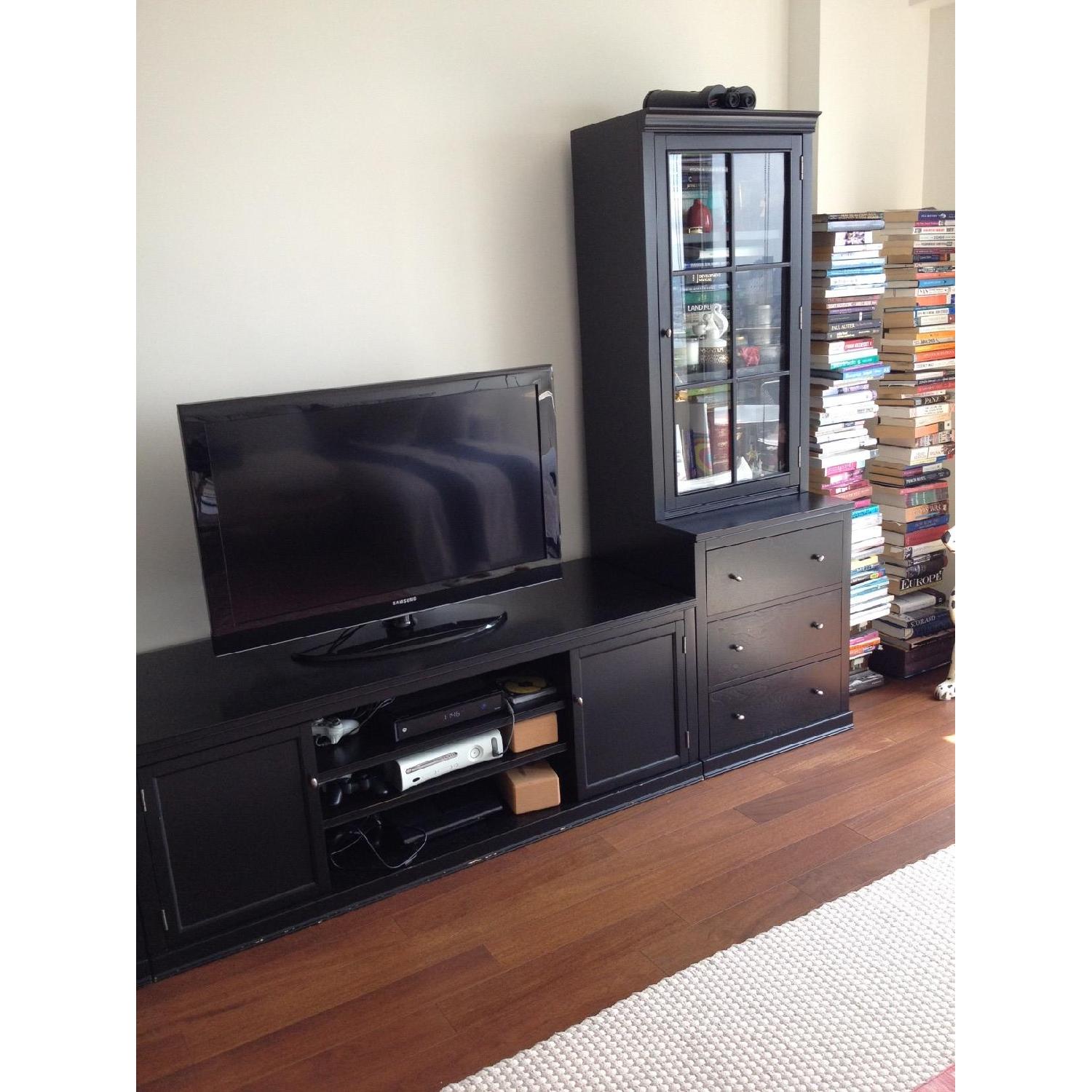 Pottery Barn Logan Media Suite With Towers - image-3