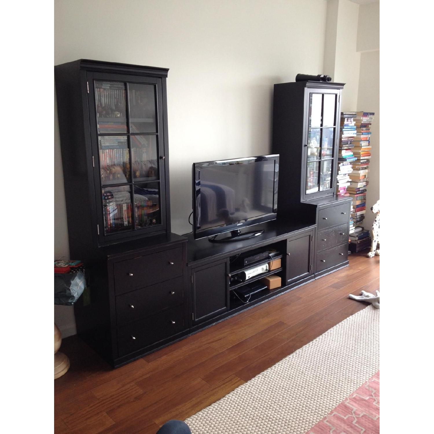 Pottery Barn Logan Media Suite With Towers - image-7