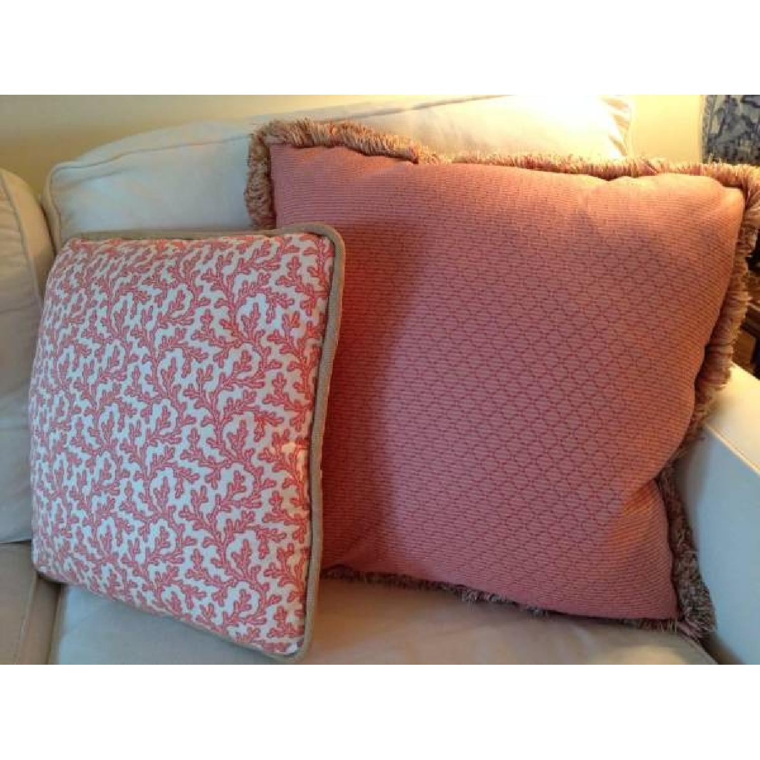 Pottery Barn Couch & Custom Pillows - image-2