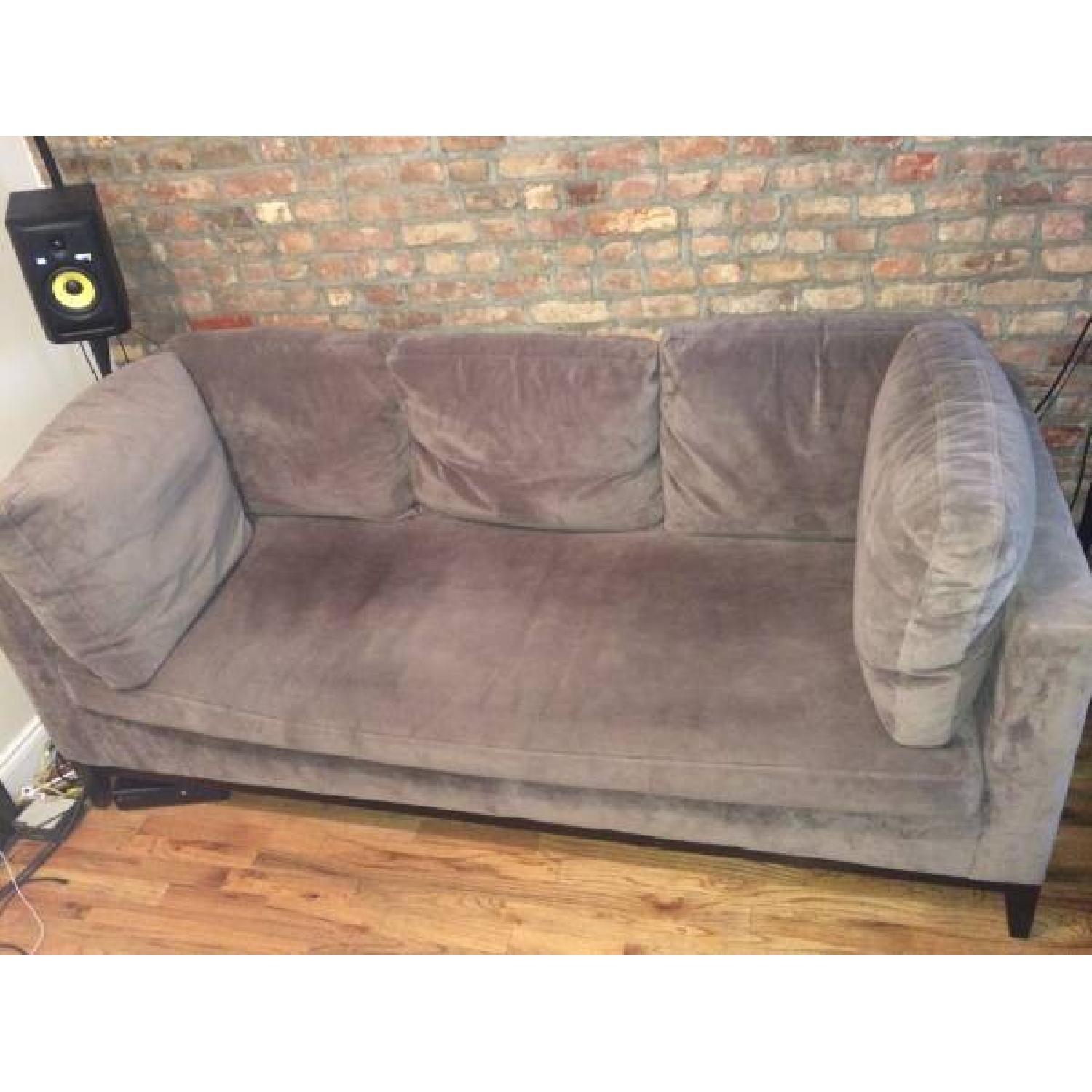 West Elm Microfiber Couch - image-2