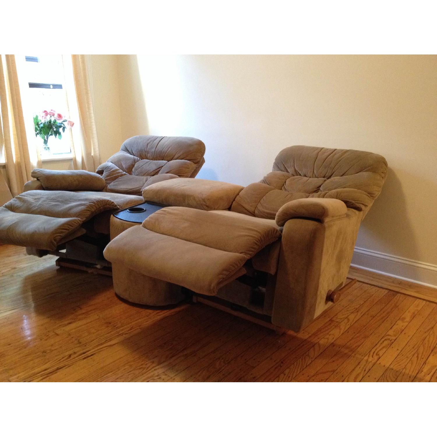 Lazyboy Double Recliner with Middle Console - image-2