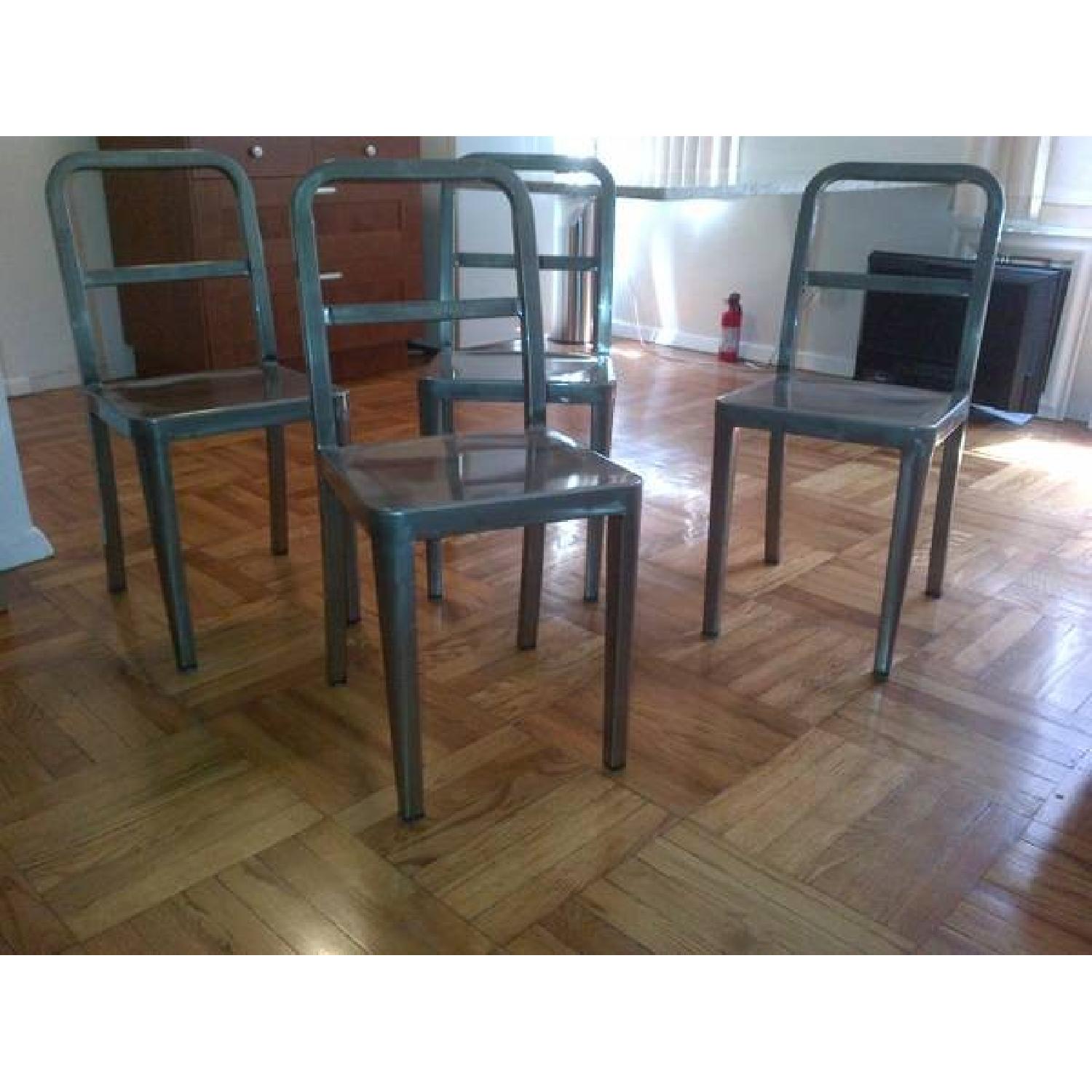 Steel Dining Chairs - Set of 4 - image-1