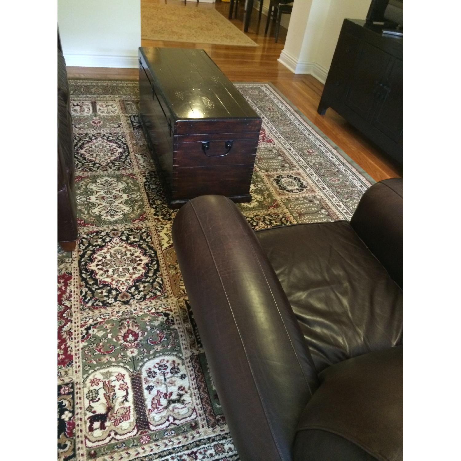 Pottery Barn Zen Brown Emmett Coffee Table/Trunk Best Offer AptDeco