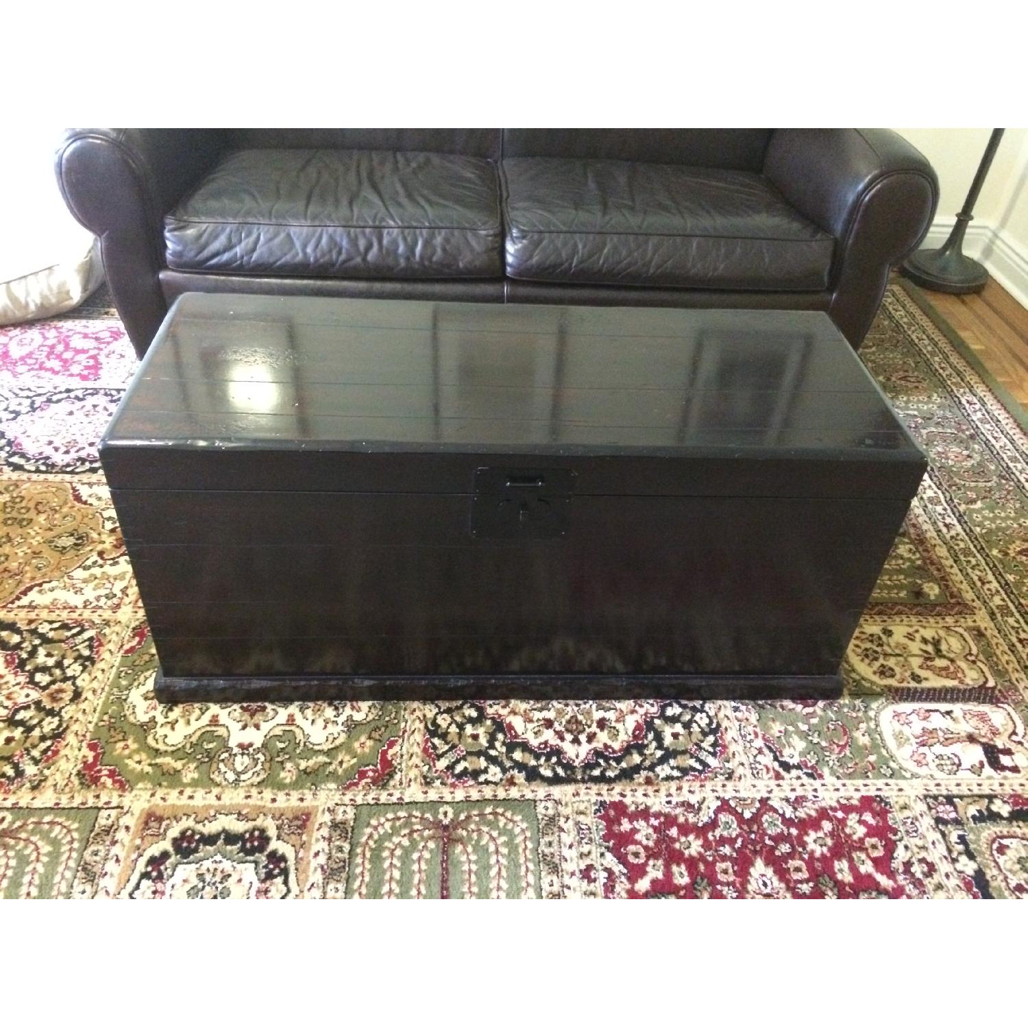 Pottery Barn Zen Brown Emmett Coffee Table/Trunk - Best Offer - image-4