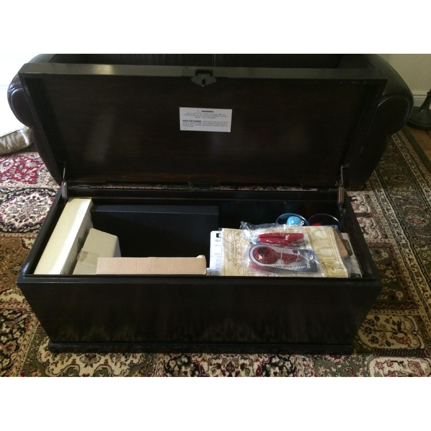Pottery Barn Zen Brown Emmett Coffee Table/Trunk - Best Offer - image-5