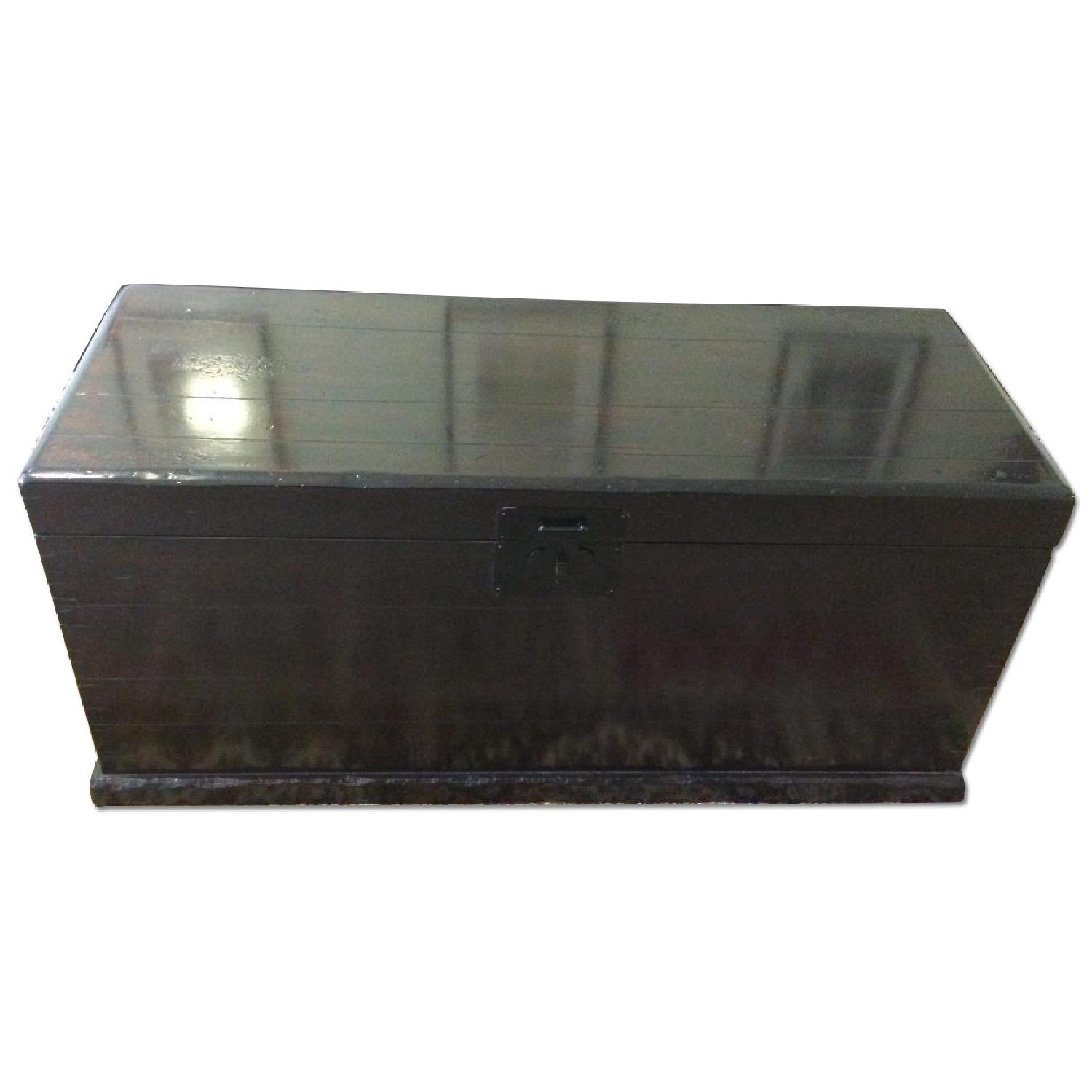 Pottery Barn Zen Brown Emmett Coffee Table/Trunk - Best Offer - image-8