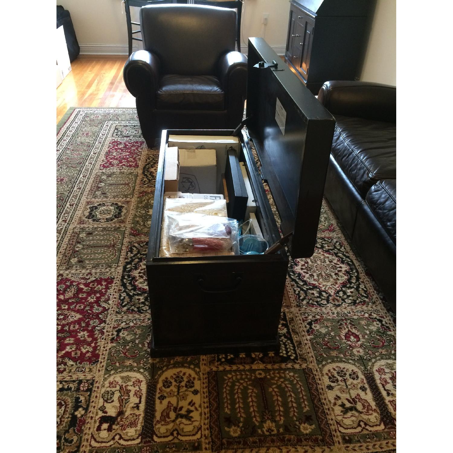 Pottery Barn Zen Brown Emmett Coffee Table/Trunk - Best Offer - image-19