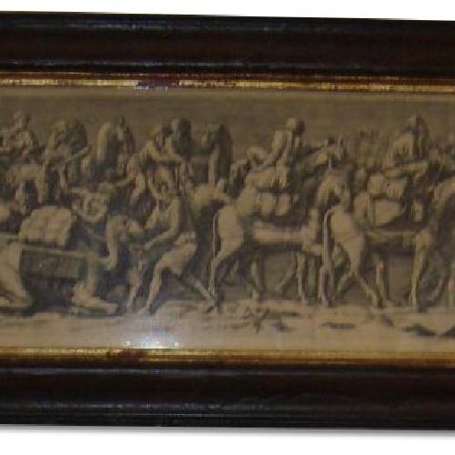 Used Antique Engraved Long Print by LePautre for sale on AptDeco