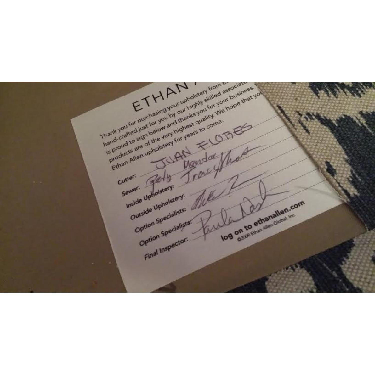 Ethan Allen Grayson Chair and Ottoman - image-2