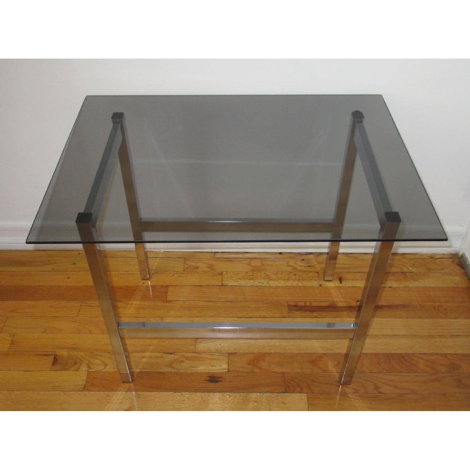 Chrome and Glass End Tables - image-1