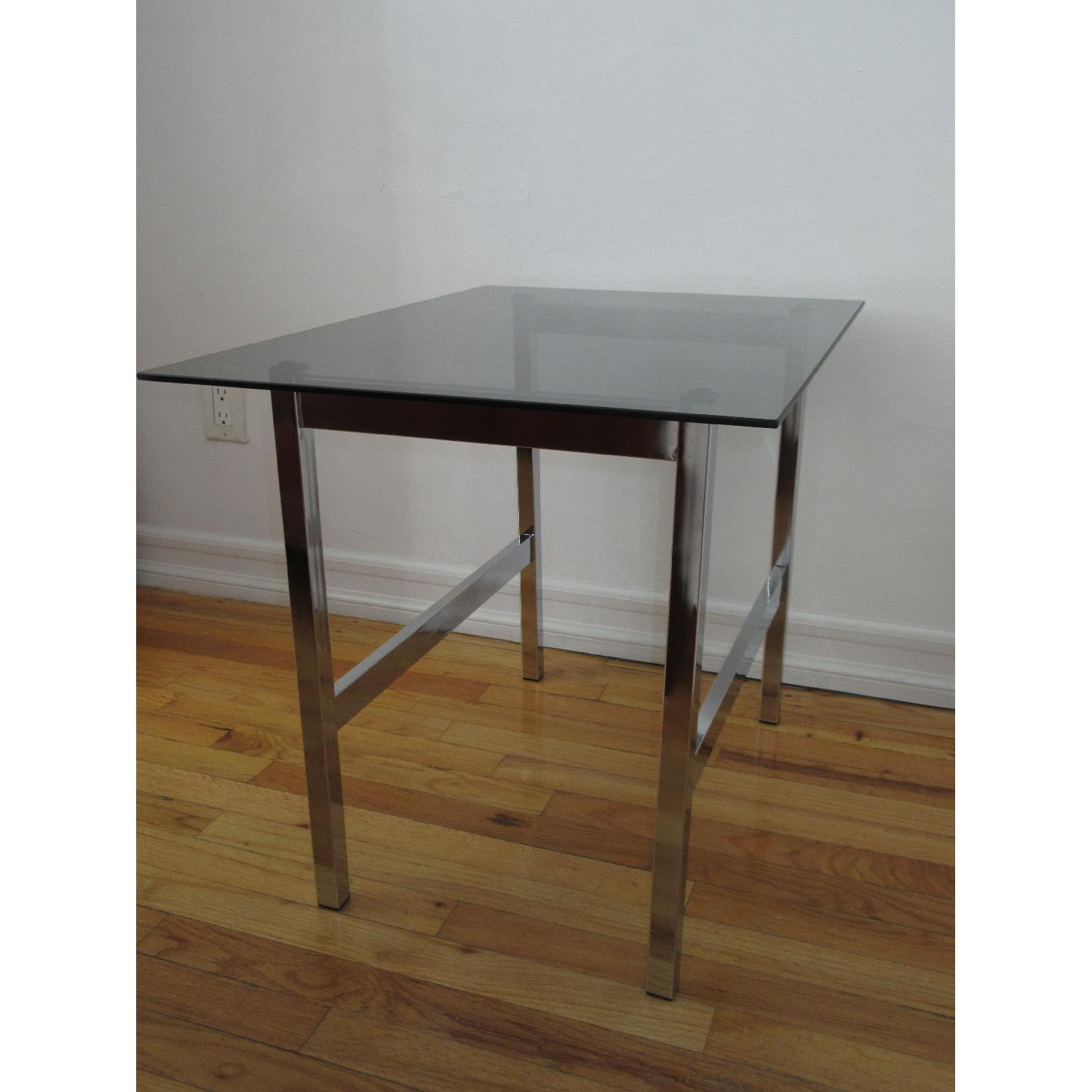 Chrome and Glass End Tables - image-2