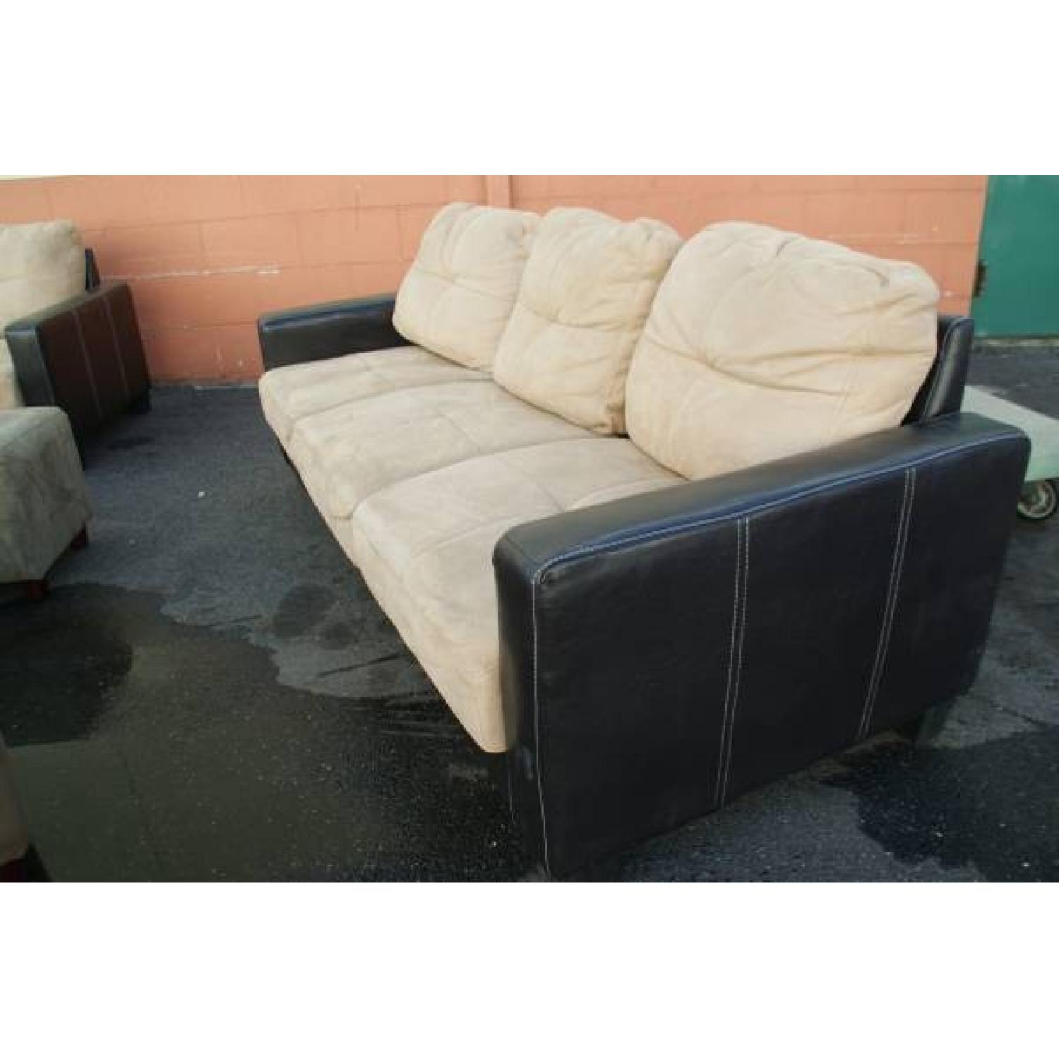 Suede Leather Sofa Set - image-3