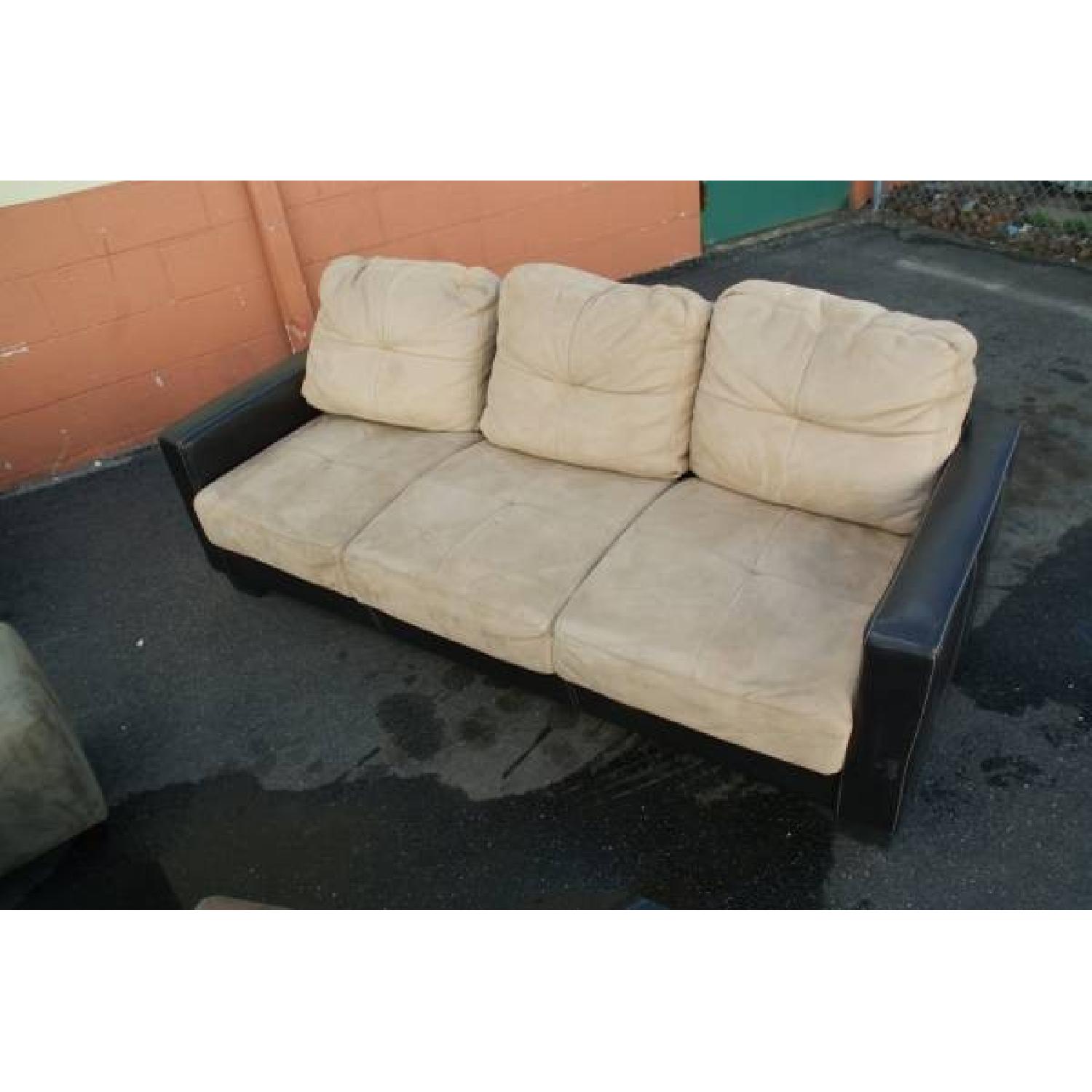 Suede Leather Sofa Set - image-9