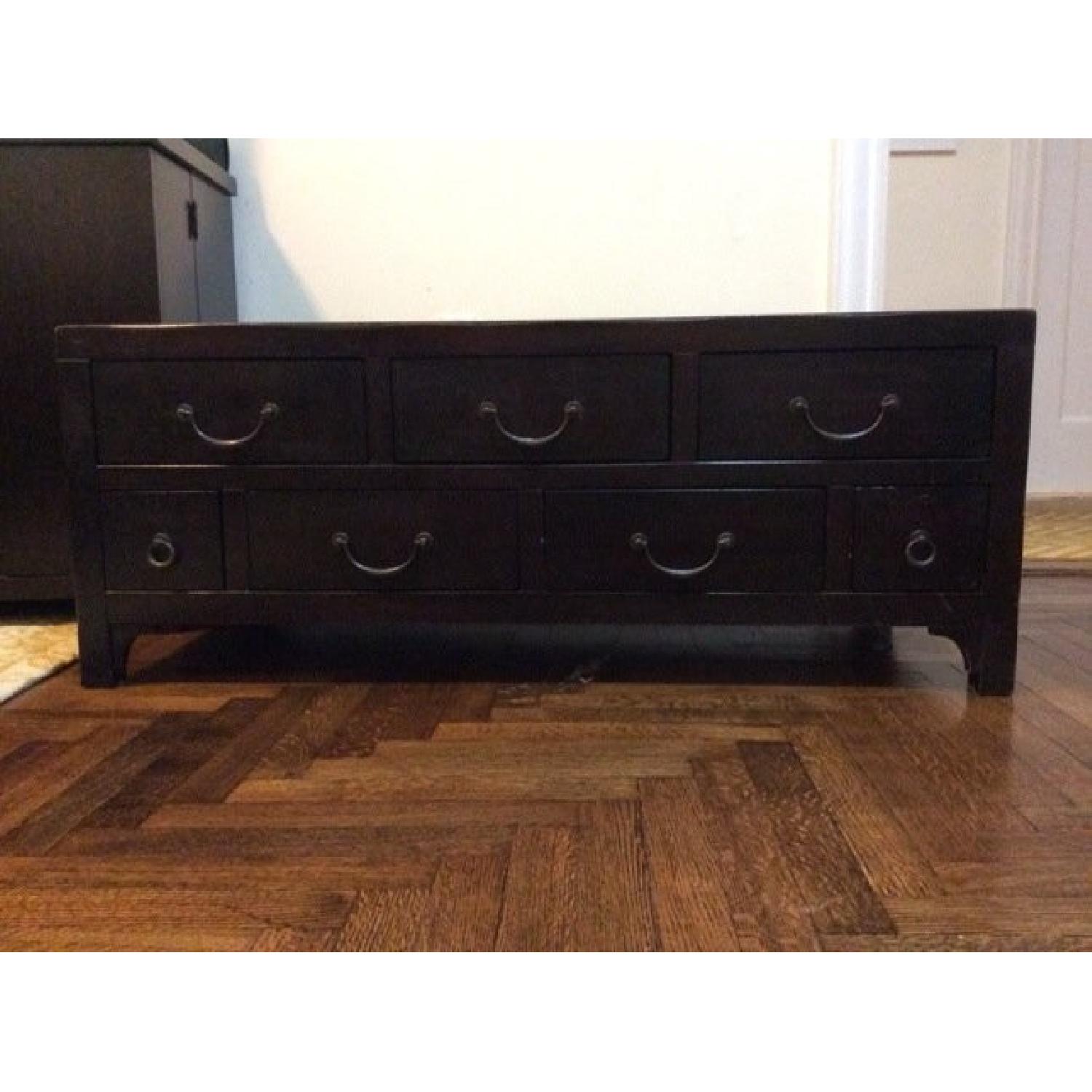 Pottery Barn Coffee Table w/ Drawers - image-2