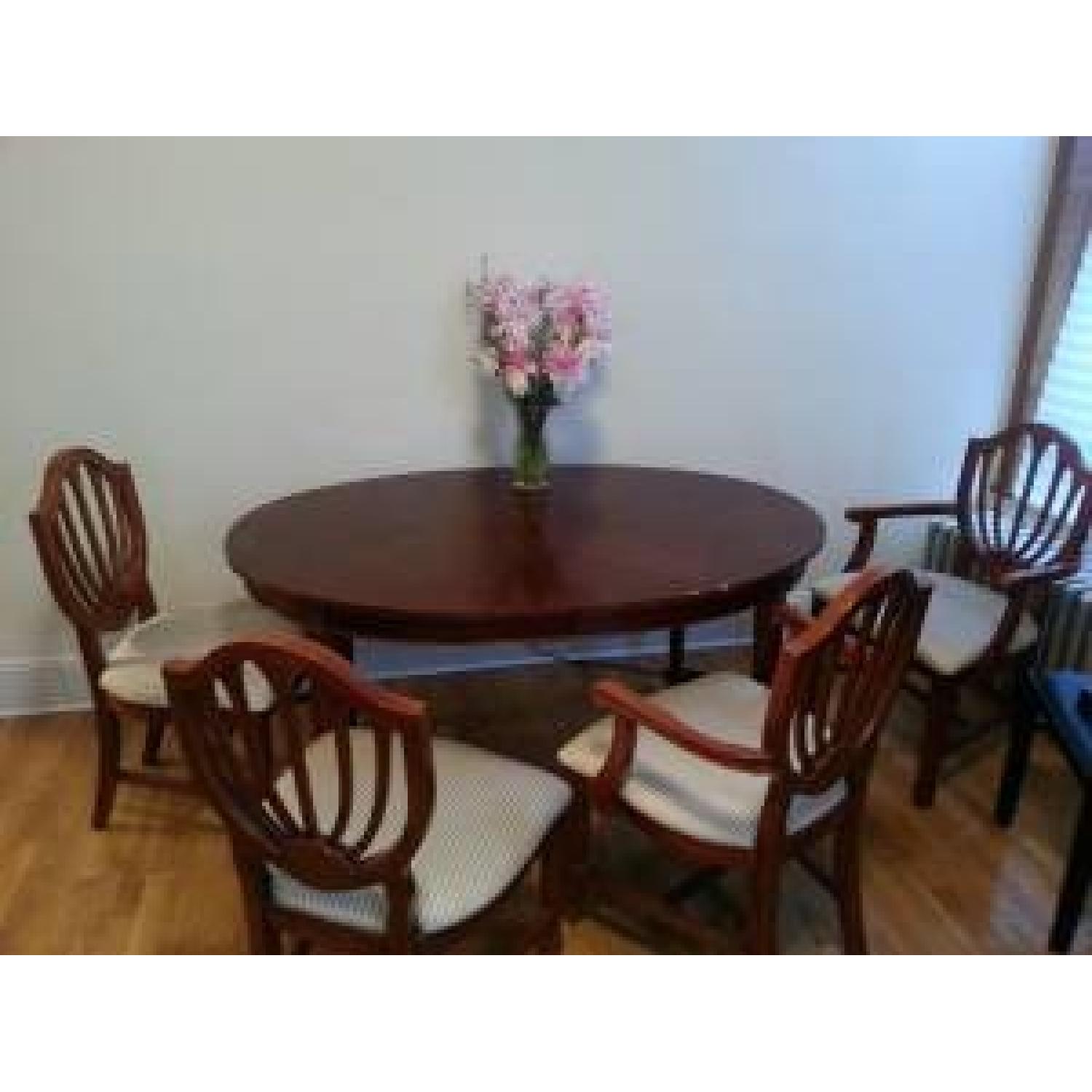 Solid Wood Oval Dining Table - image-1