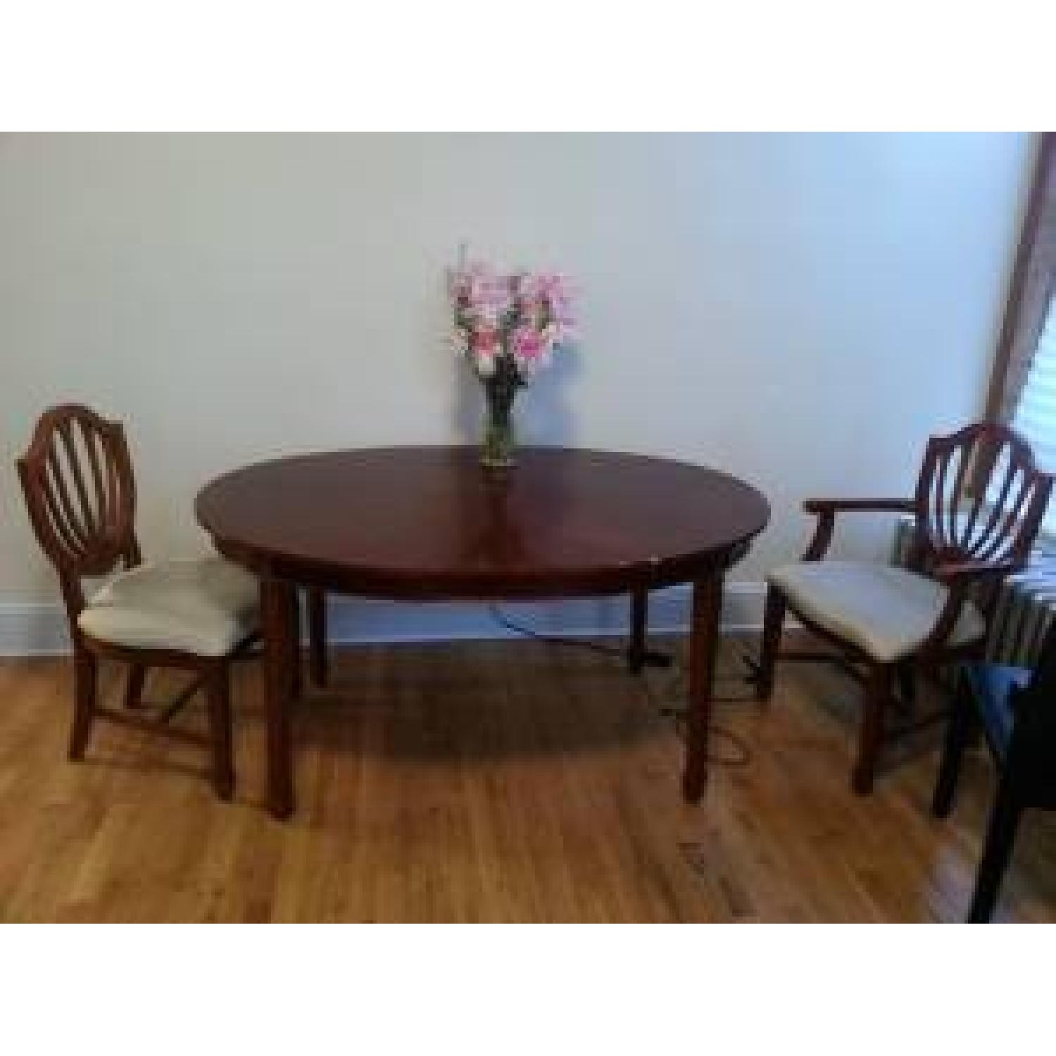 Solid Wood Oval Dining Table - image-2