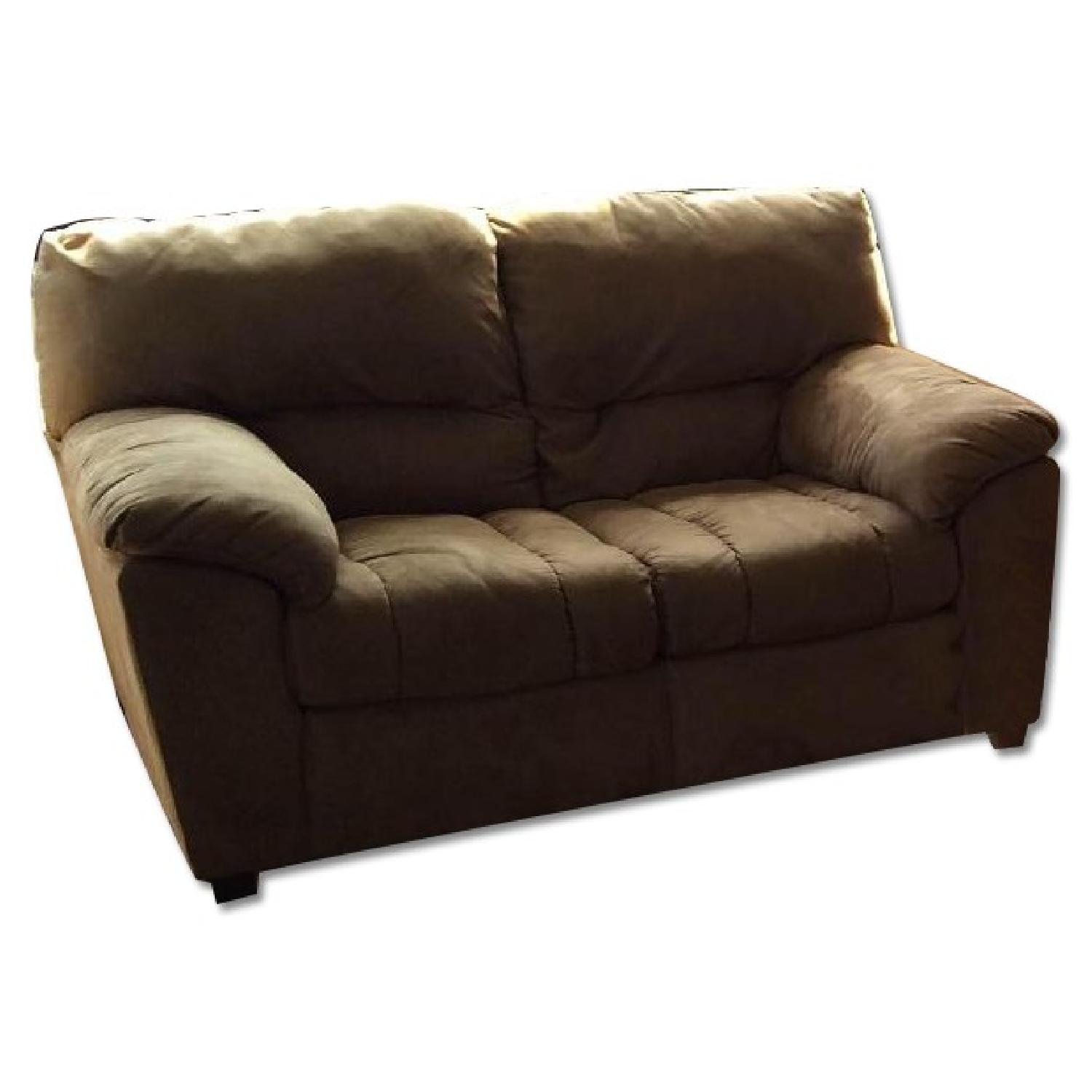 Ashley's Mocha Sofa and Love Seat Set - image-5