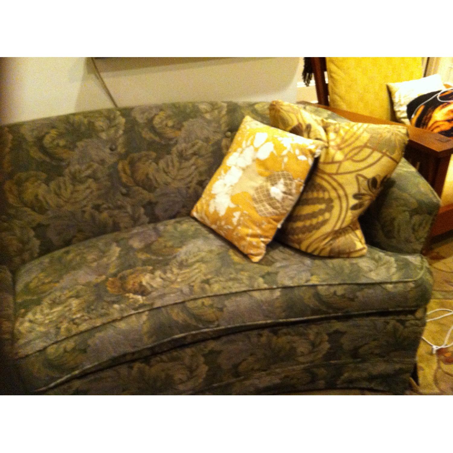 Green Paisley Couch - image-1
