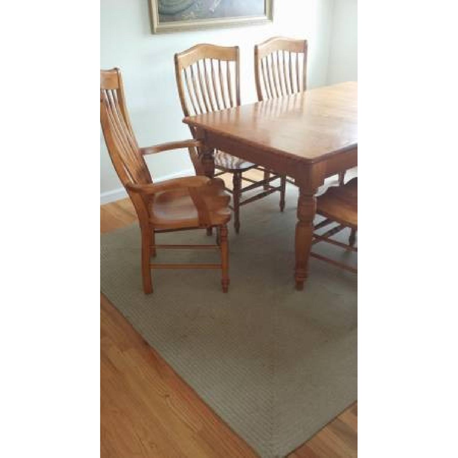 Nichols and Stone Dining Table w/ 6 Chairs - AptDeco