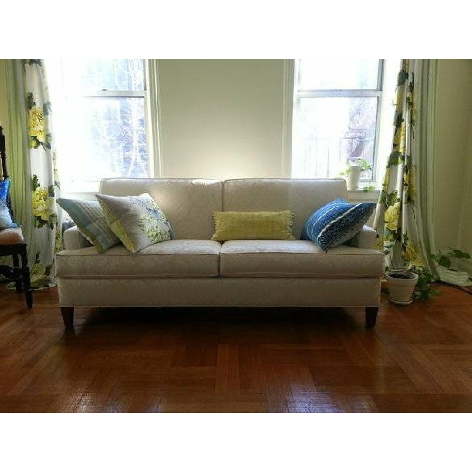 Ethan Allen Ivory Sofa - image-2