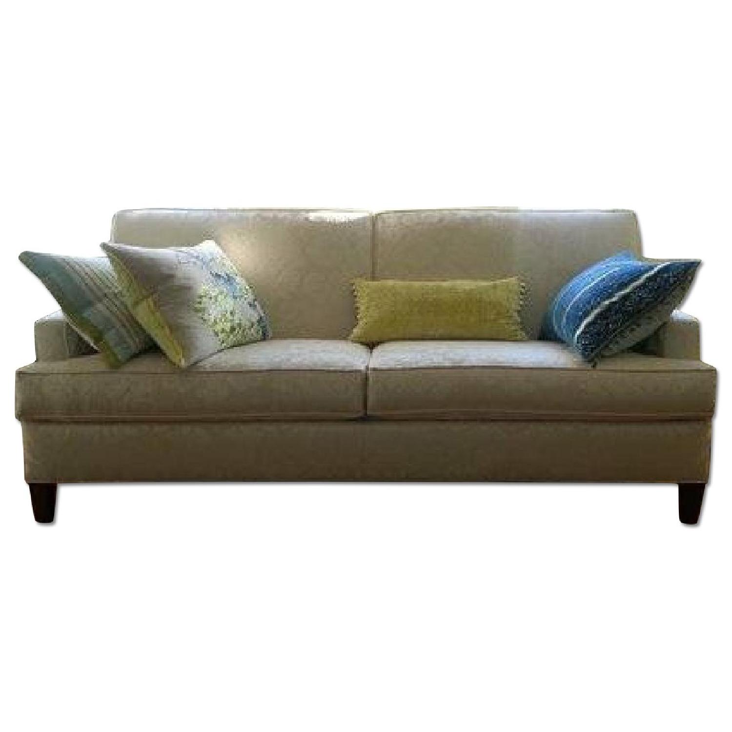 Ethan Allen Ivory Sofa - image-0