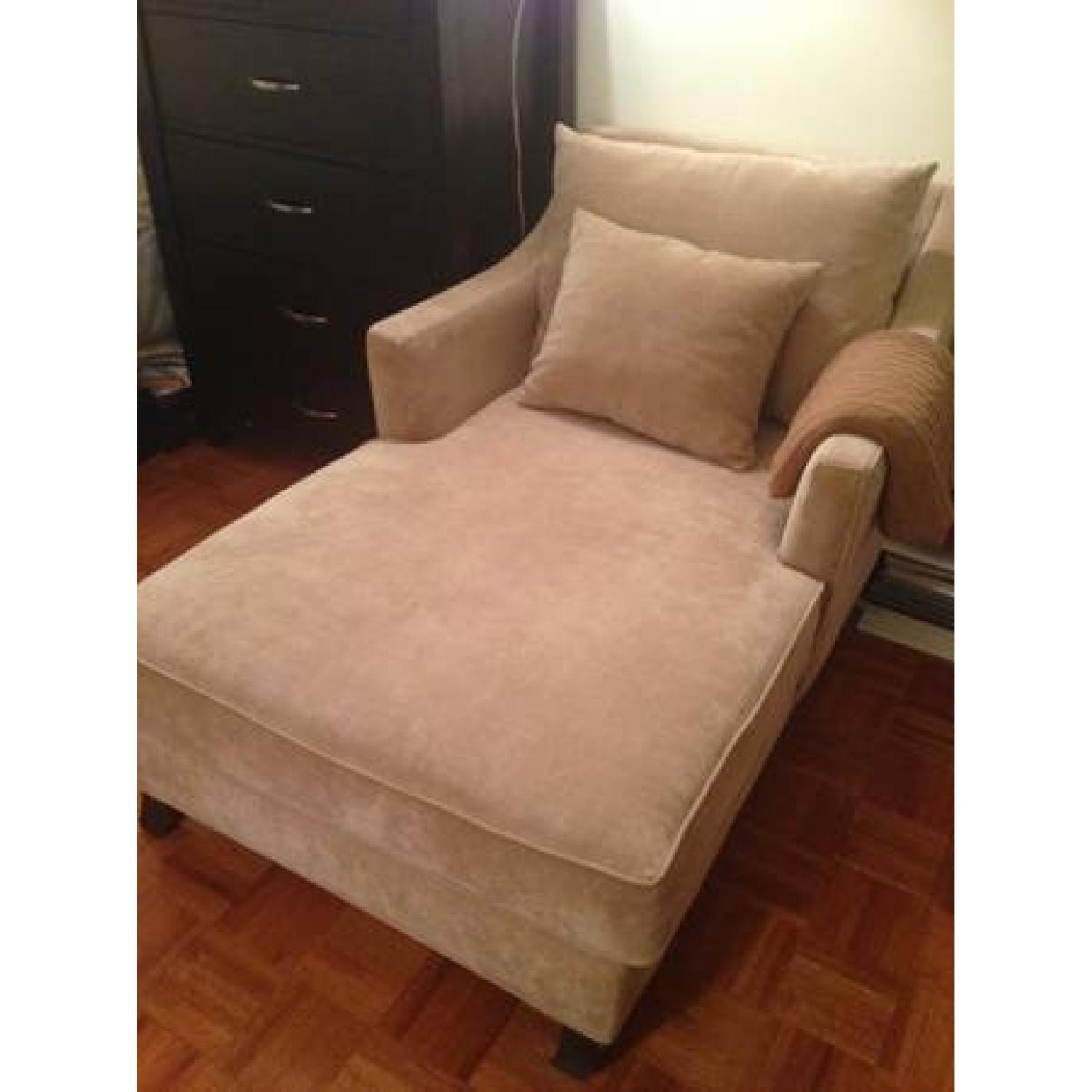 Macy's Two Arm Chaise Lounge - image-1