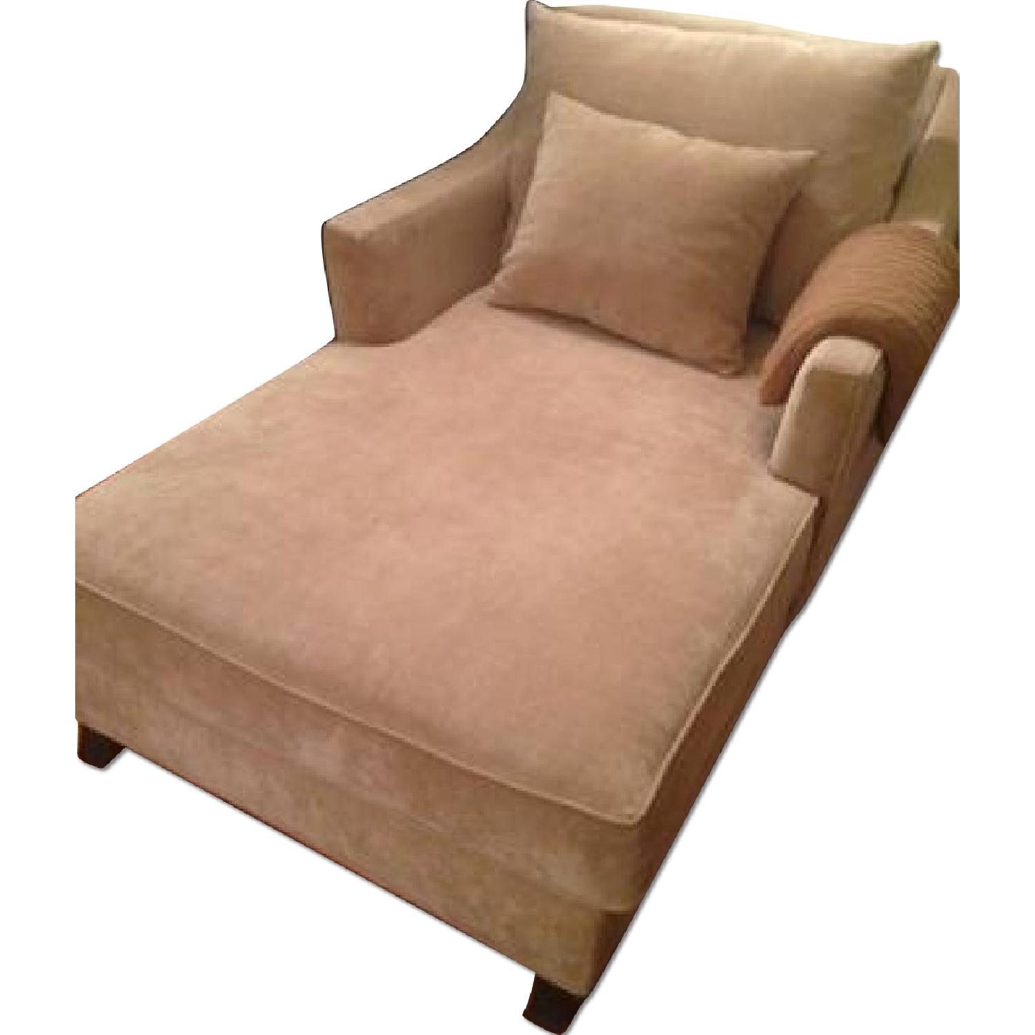 Macy's Two Arm Chaise Lounge - image-0