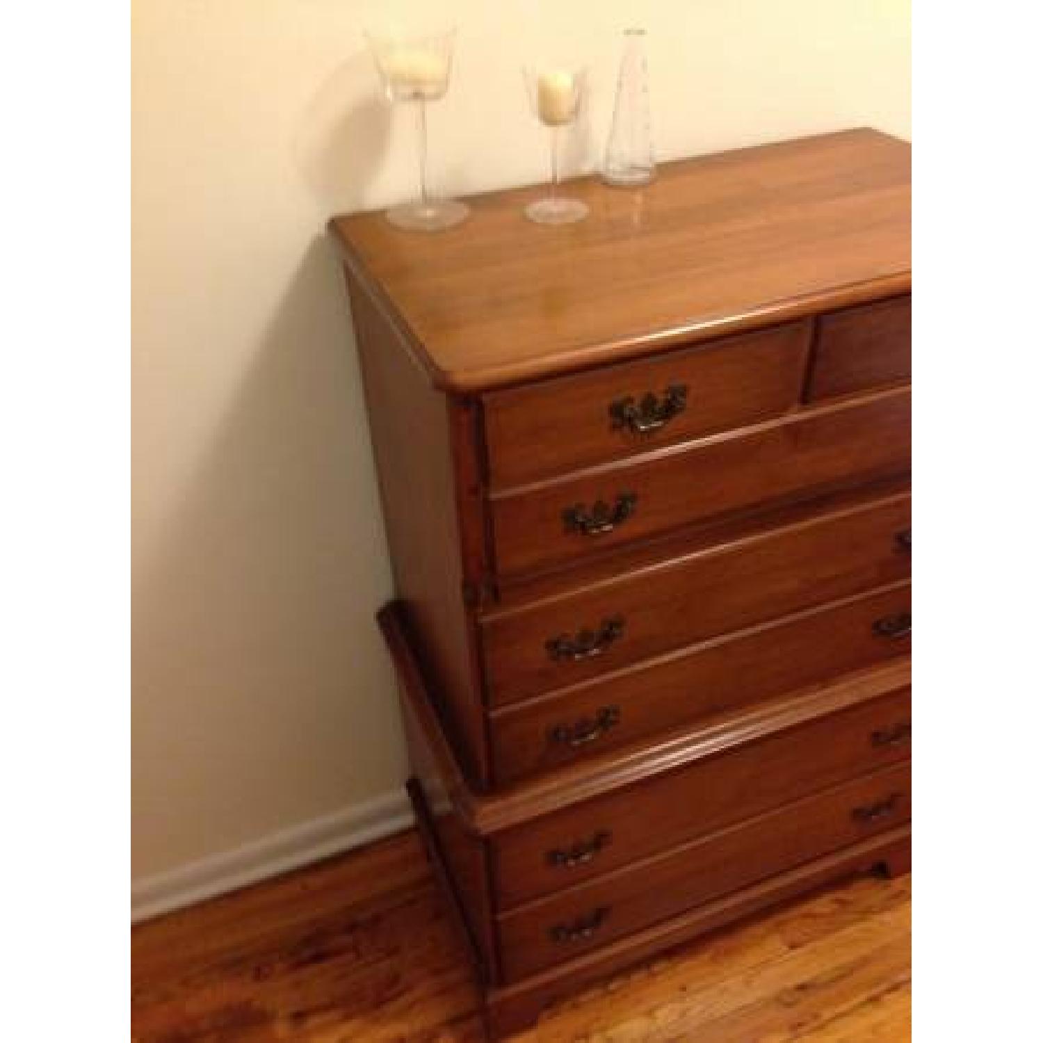Vermont of Winooski Antique Solid Rock Maple Dresser AptDeco