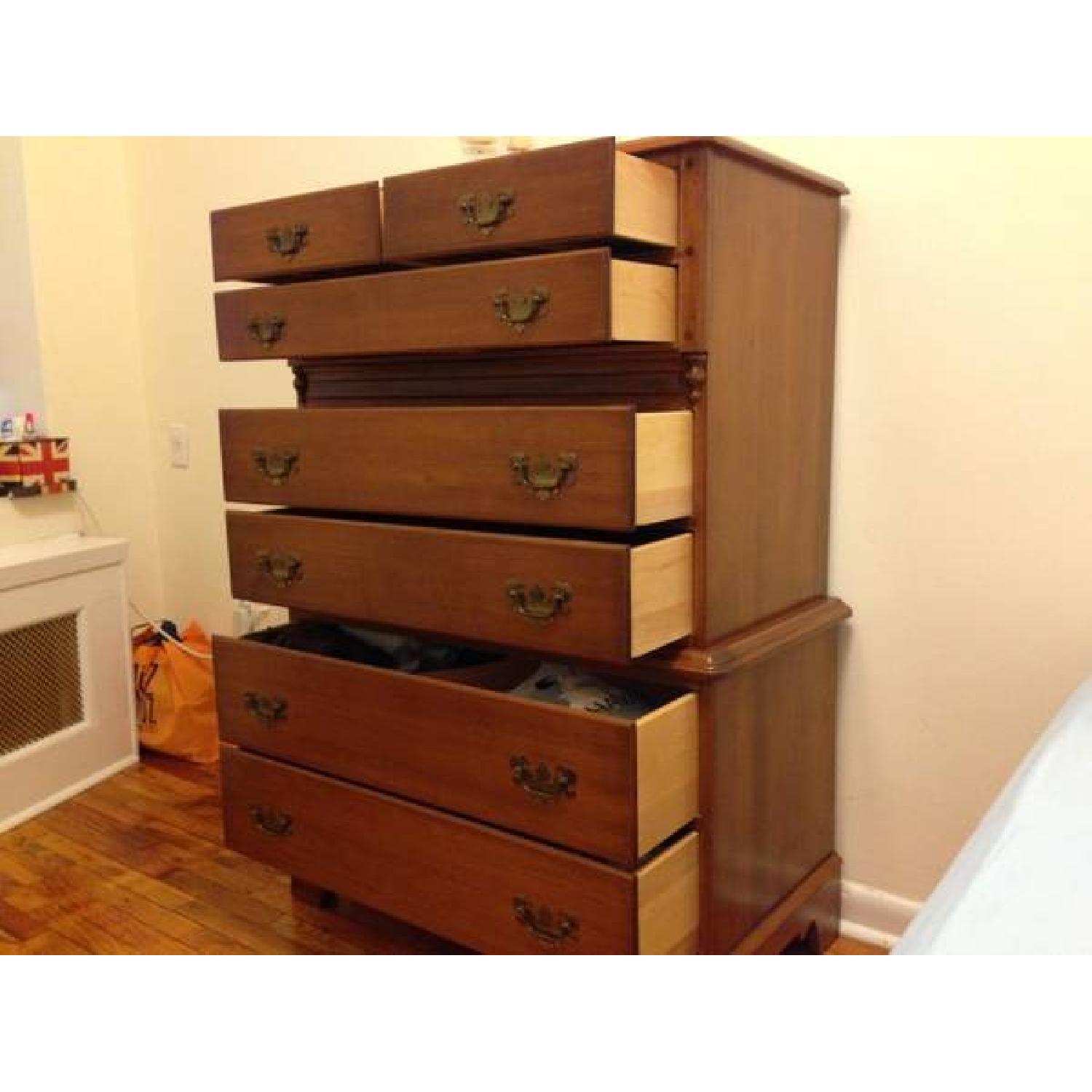 Vermont of Winooski Antique Solid Rock Maple Dresser AptDeco