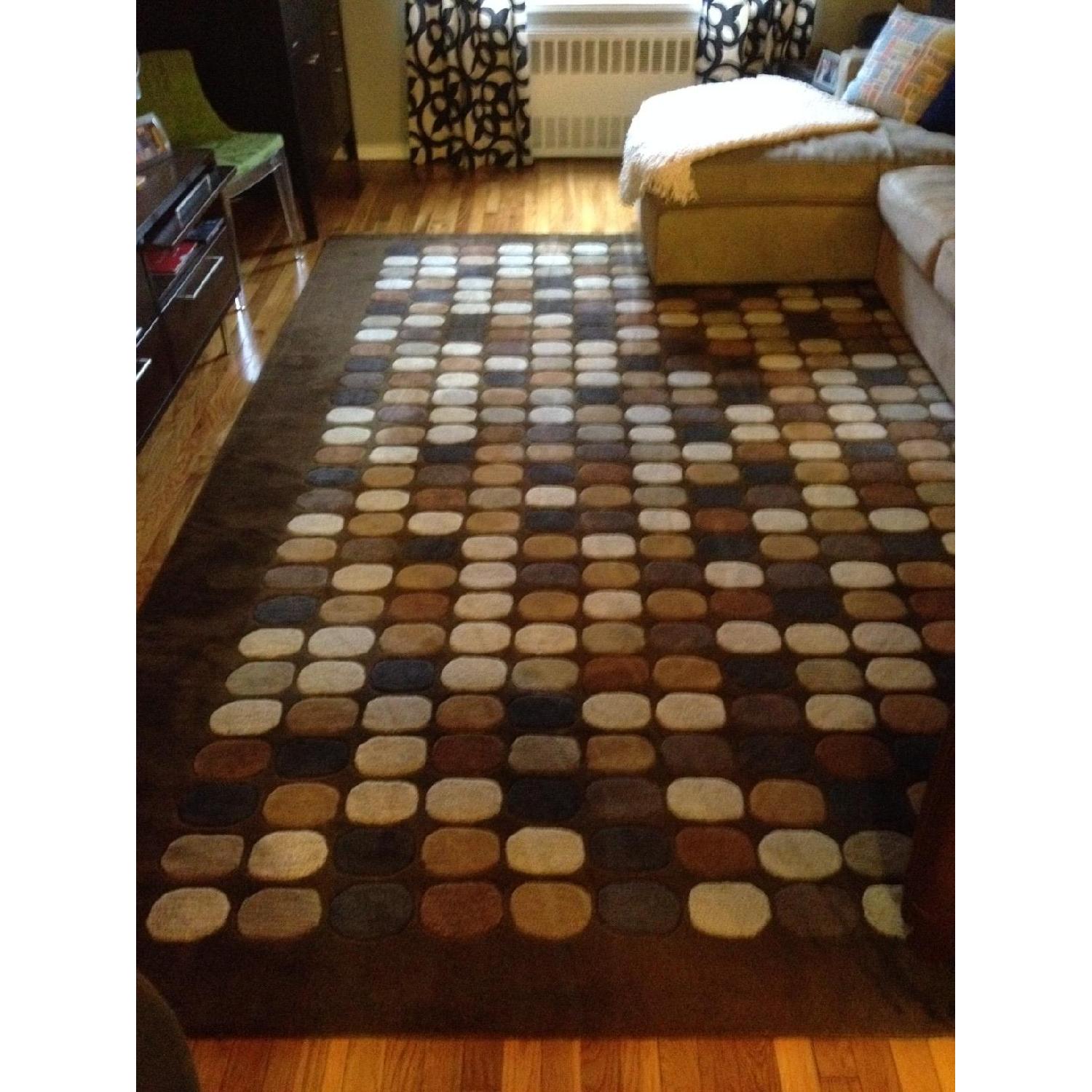 Surya Rug Hand-Tufted Brown with Geometric Pattern Wool Rug - image-1