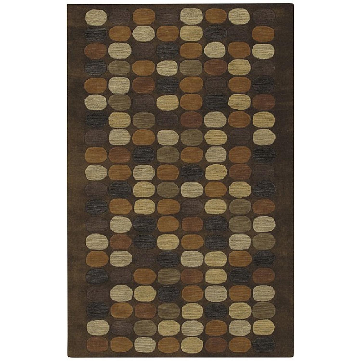 Surya Rug Hand-Tufted Brown with Geometric Pattern Wool Rug - image-3