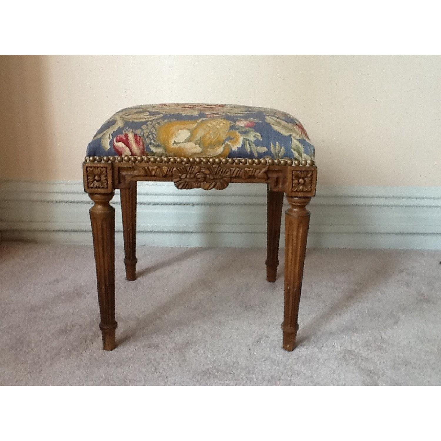 Pierre Deux French Country Aubusson Stool AptDeco