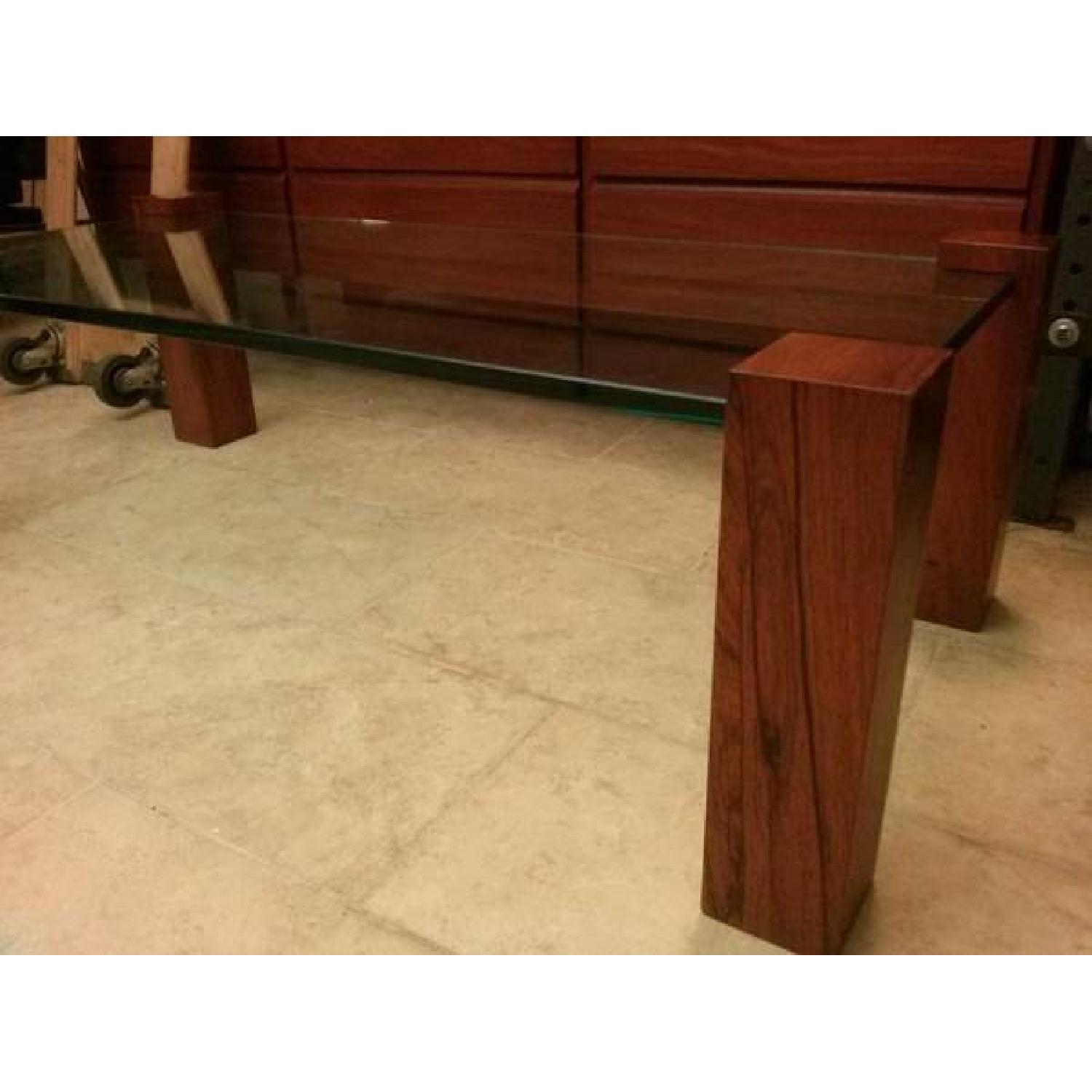 Danish Modern Glass Coffee Table - image-4