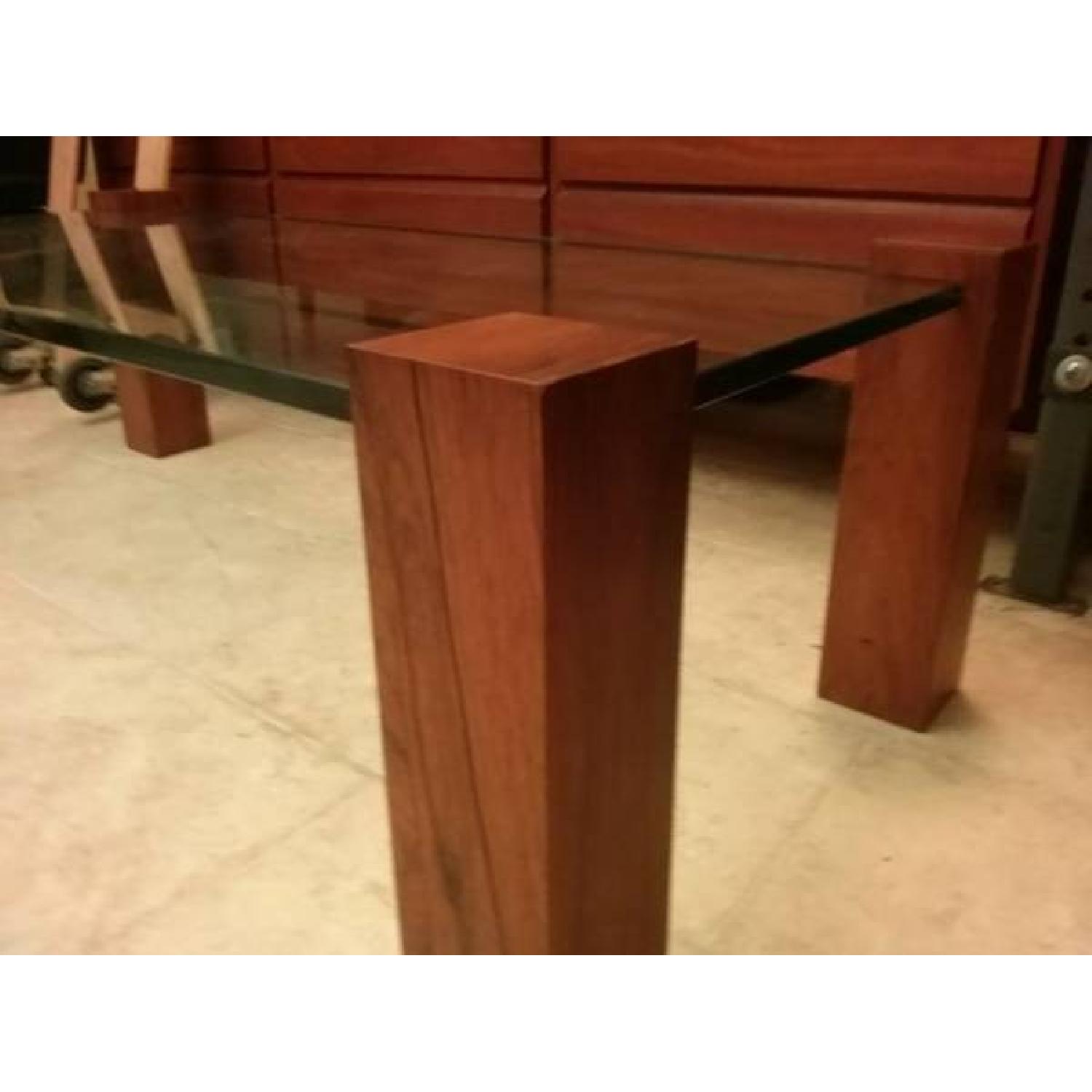 Danish Modern Glass Coffee Table - image-5