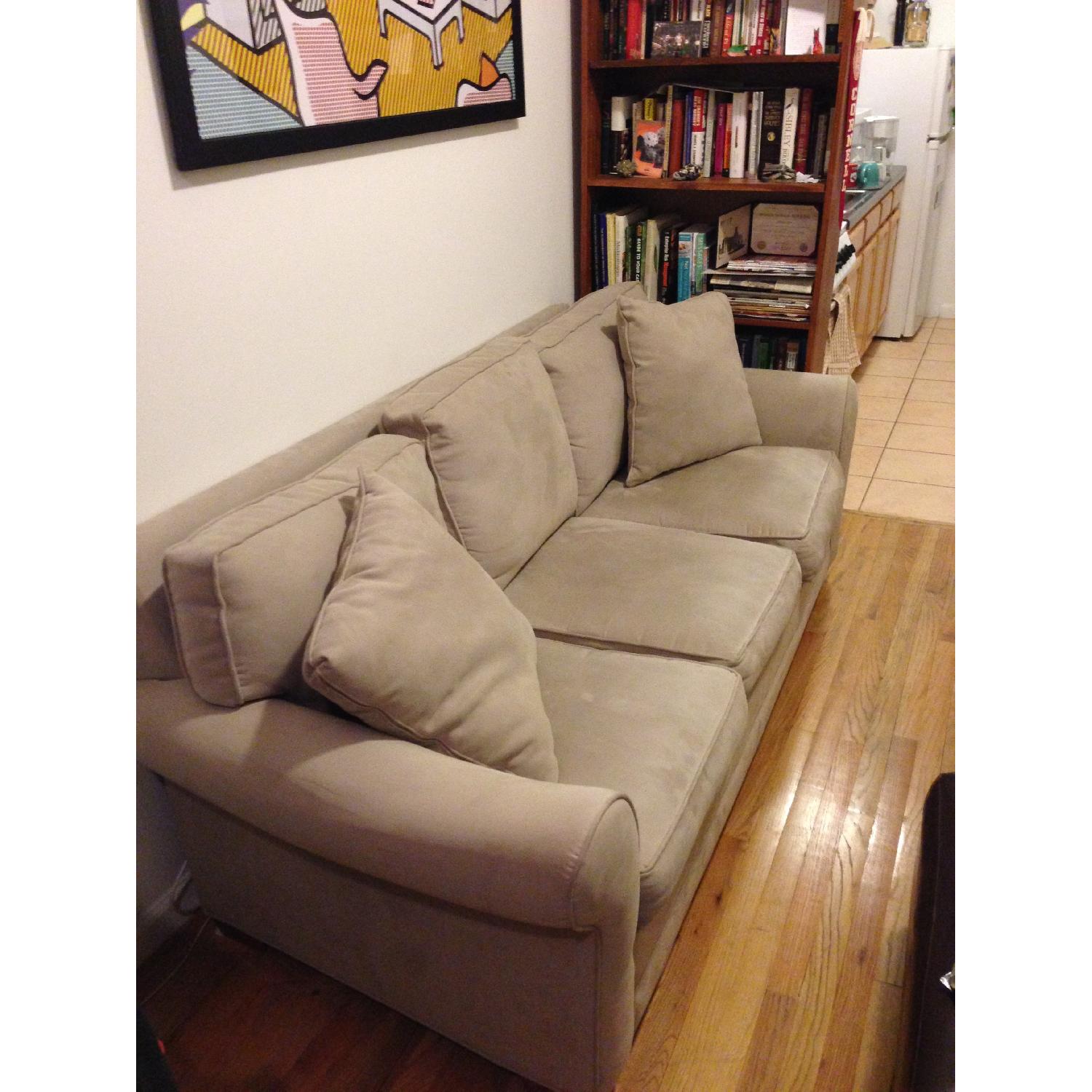 Raymour & Flanigan Fresno Microfiber Sofa - image-1