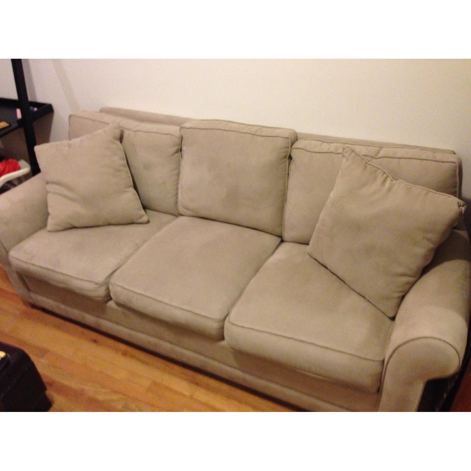 Raymour & Flanigan Fresno Microfiber Sofa - image-2
