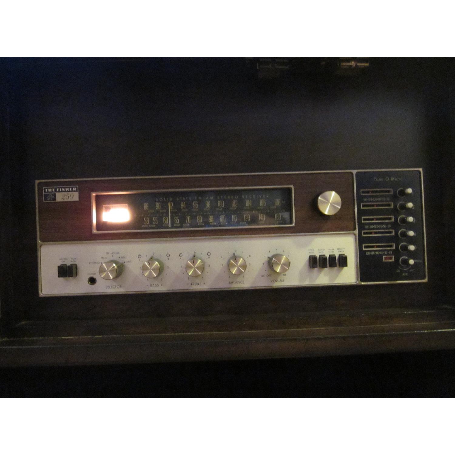 Vintage Credenza TV Stand Stereo Record Player - image-2