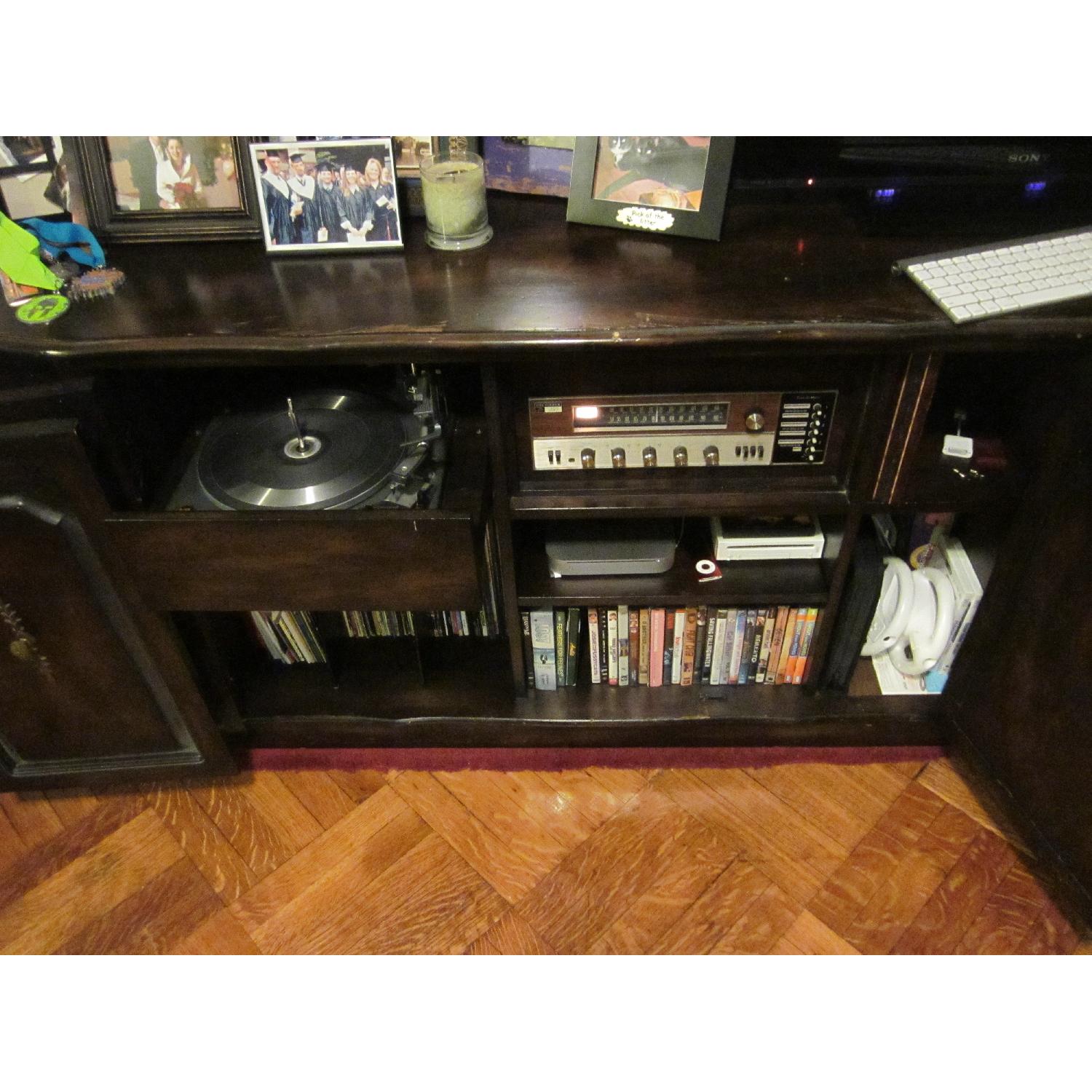 Vintage Credenza TV Stand Stereo Record Player - image-6