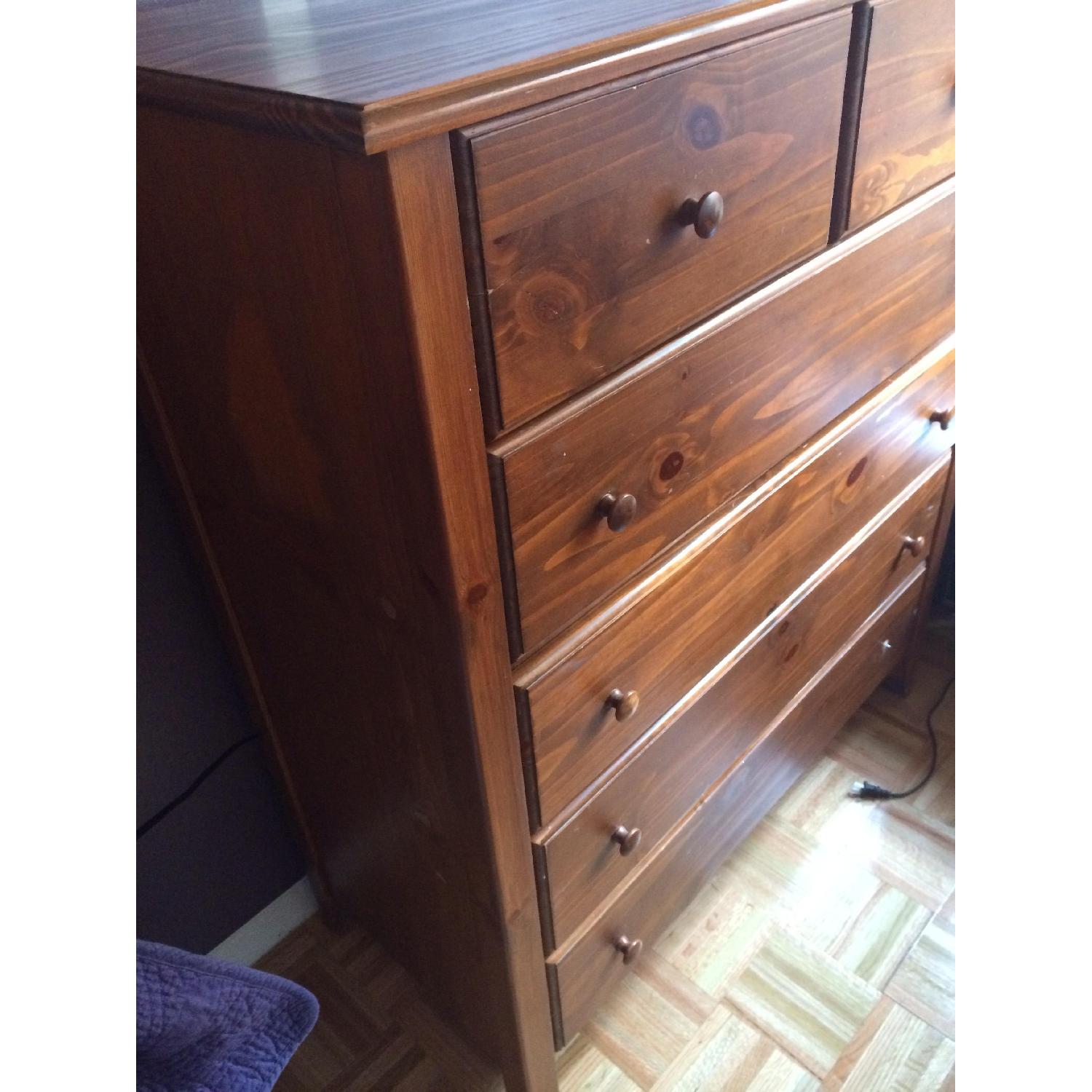 Gothic Cabinet Craft Pine Cherry Wood Dresser - image-3