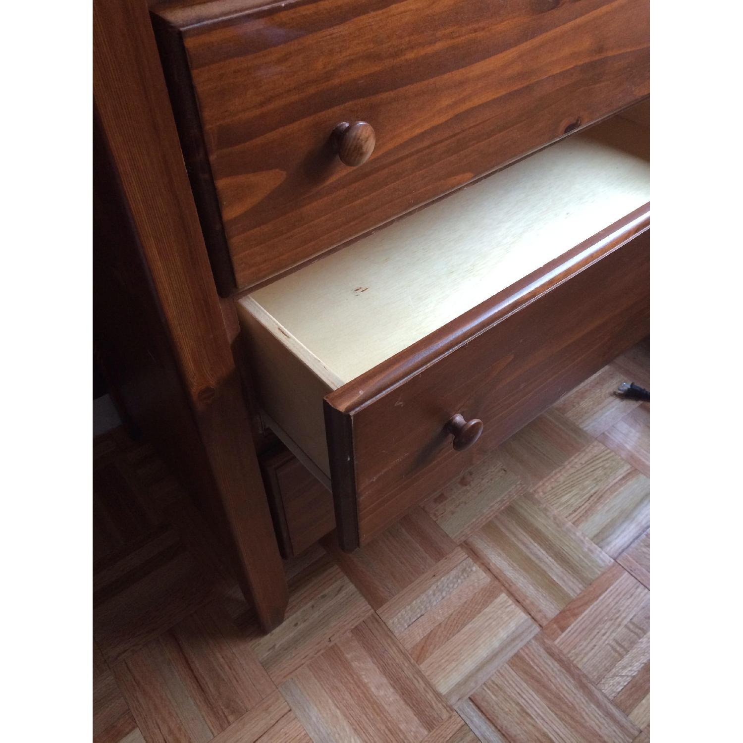 Gothic Cabinet Craft Pine Cherry Wood Dresser - image-4