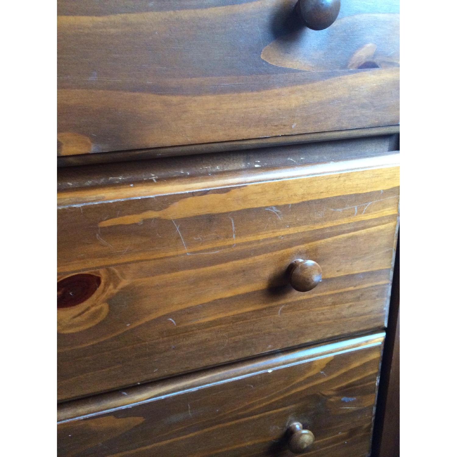 Gothic Cabinet Craft Pine Cherry Wood Dresser - image-7