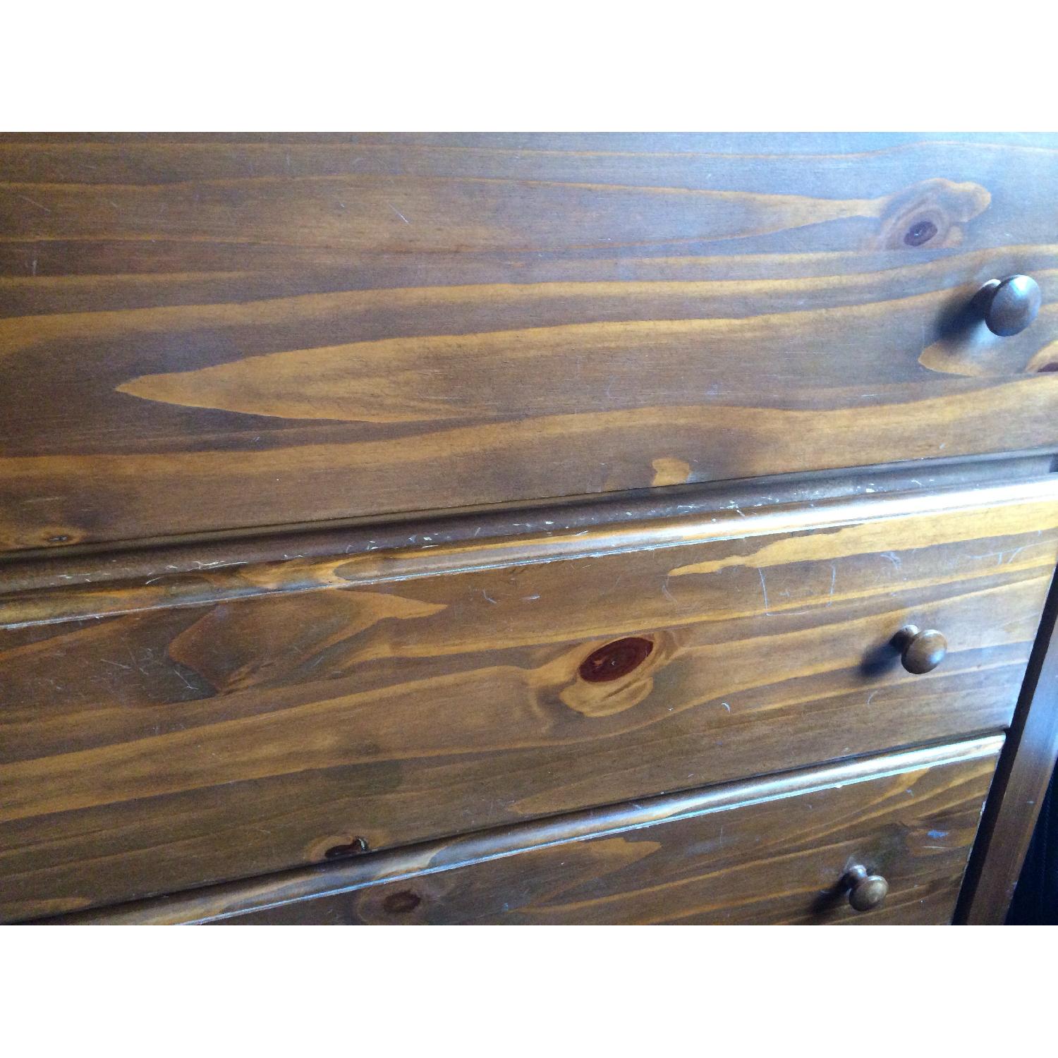 Gothic Cabinet Craft Pine Cherry Wood Dresser - image-8