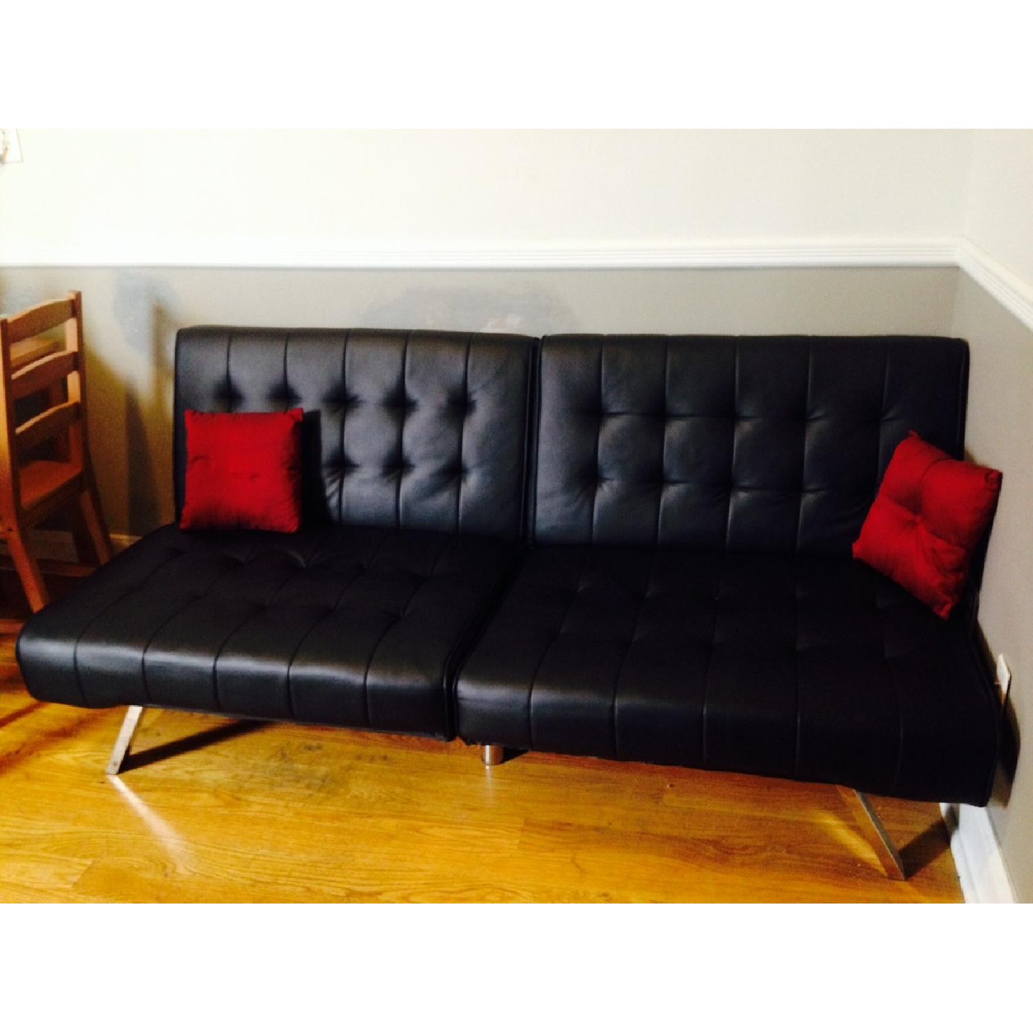 Walmart Faux Leather Futon - image-3