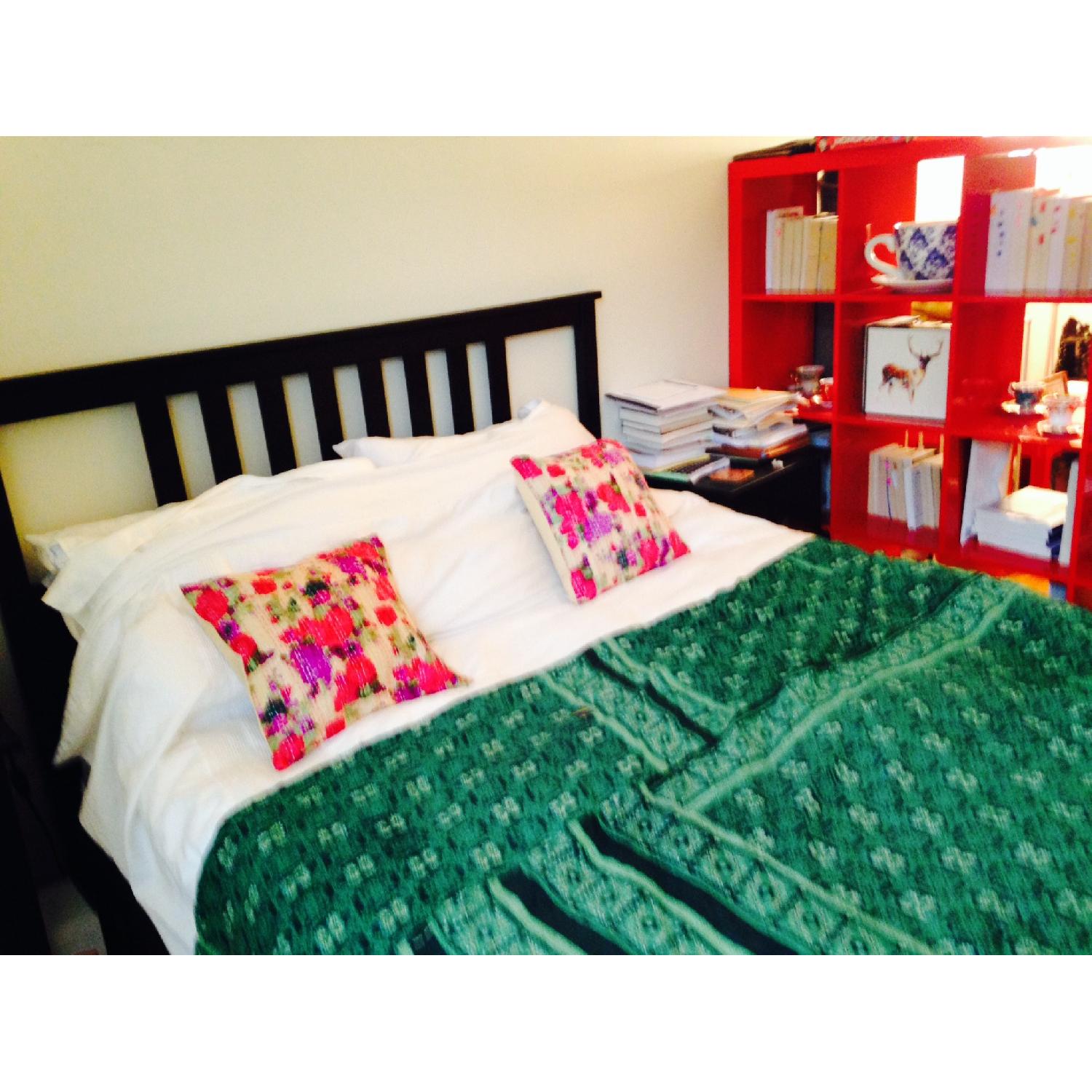 Ikea Hemnes Queen Bed Frame w/ Sultan Luroy Slatted Bed Base AptDeco