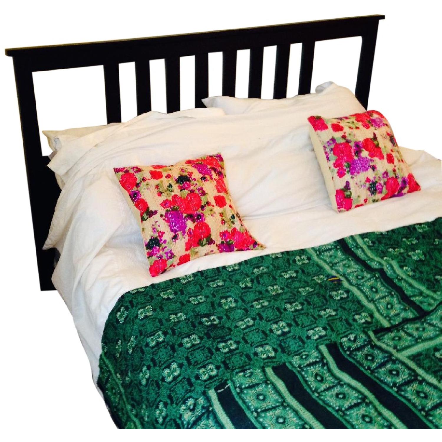 Ikea Hemnes Queen Bed Frame w/ Sultan Luroy Slatted Bed Base AptDeco